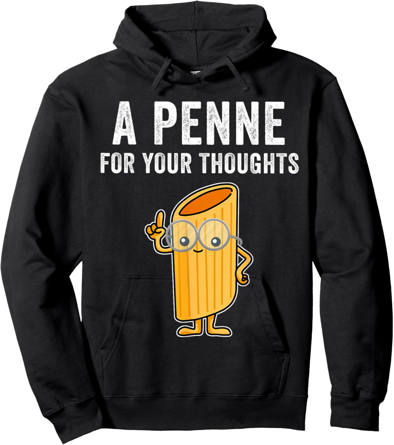 Penne For Your Thoughts Noodle Hoodie - Hoodie | Black