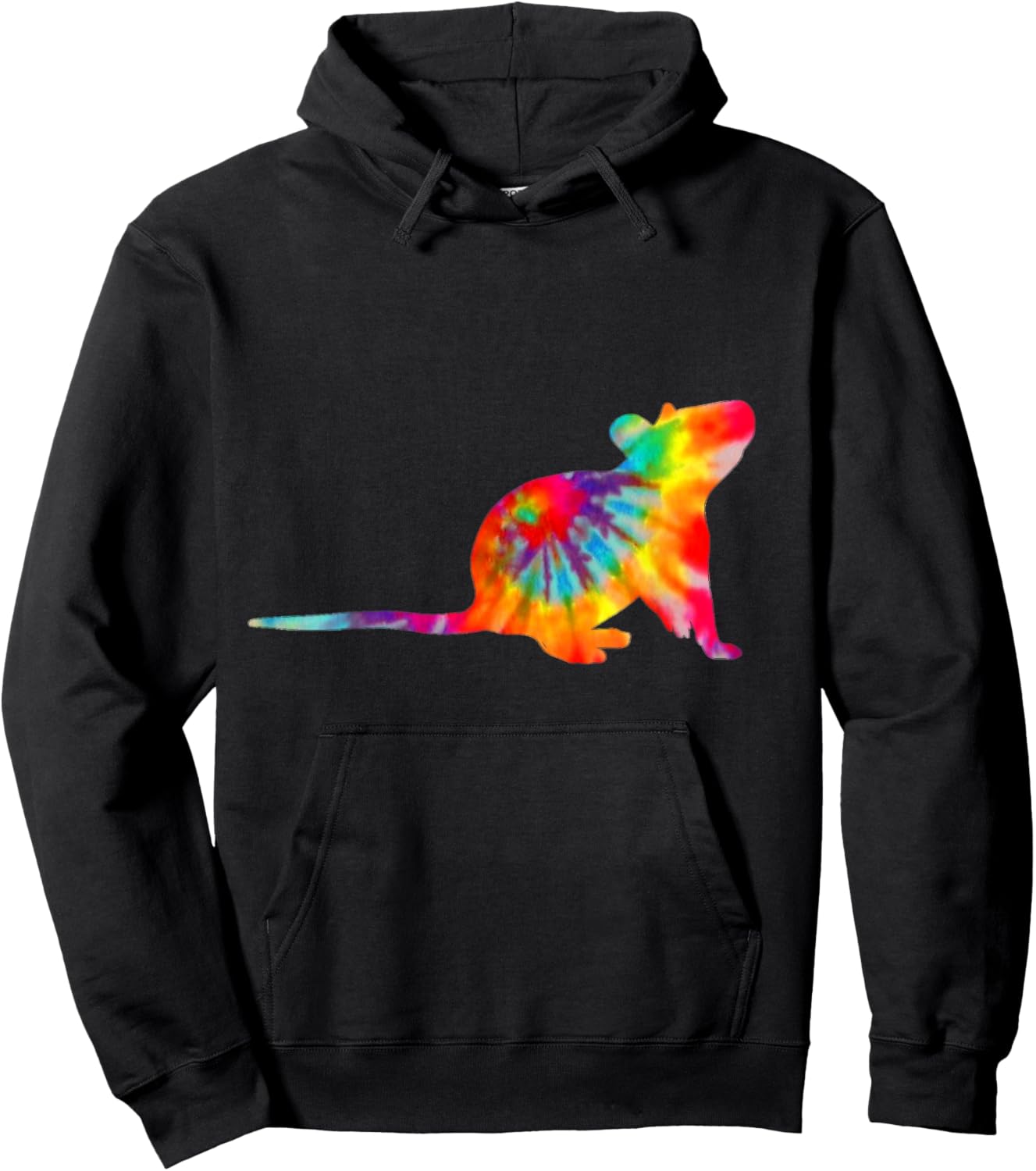 Mouse Tie Dye Vintage Pet Rat Hoodie - Hoodie | Black