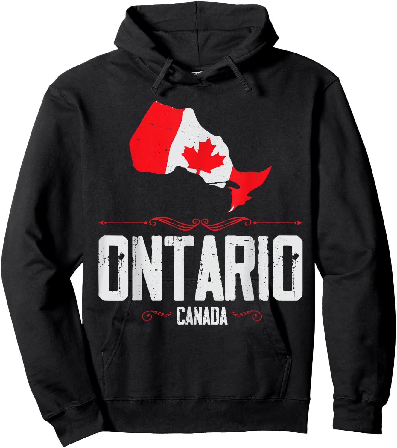Ontario Canada - Ontario Silhouette Souvenir from Ontario Hoodie - Hoodie | Black