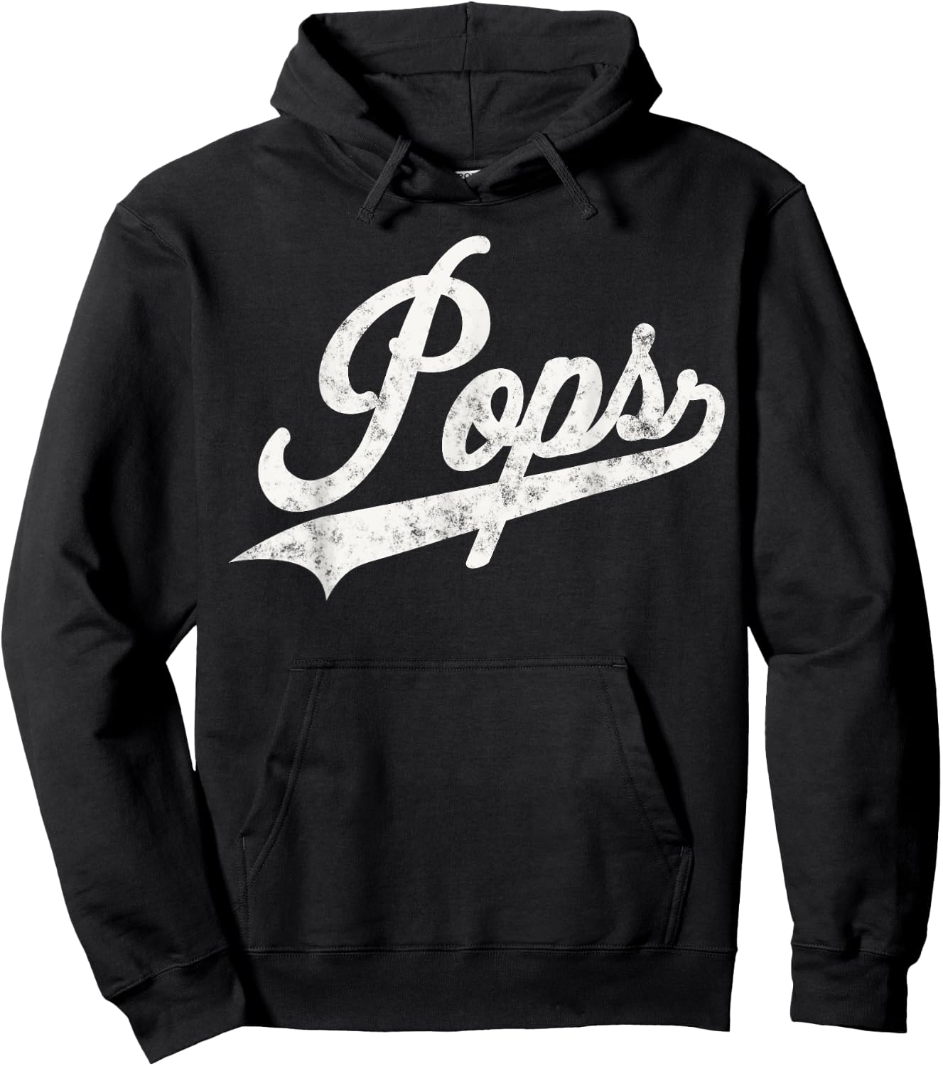 Pops Vintage Retro Style Father’s day Gift Papa Grandpa Hoodie - Hoodie | Black