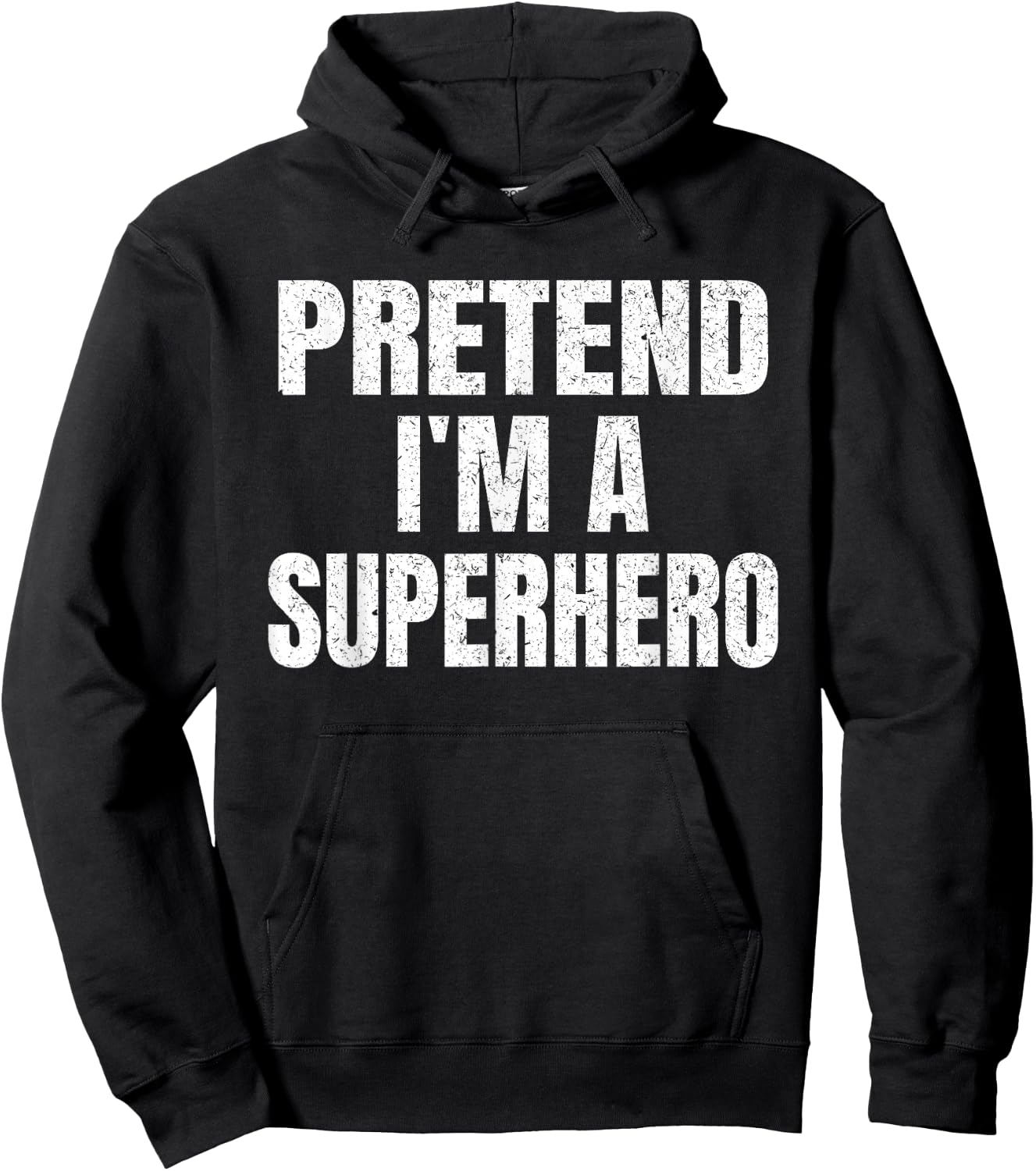 Pretend I'm A Superhero Easy Halloween Family Group Costume Hoodie - Hoodie | Black