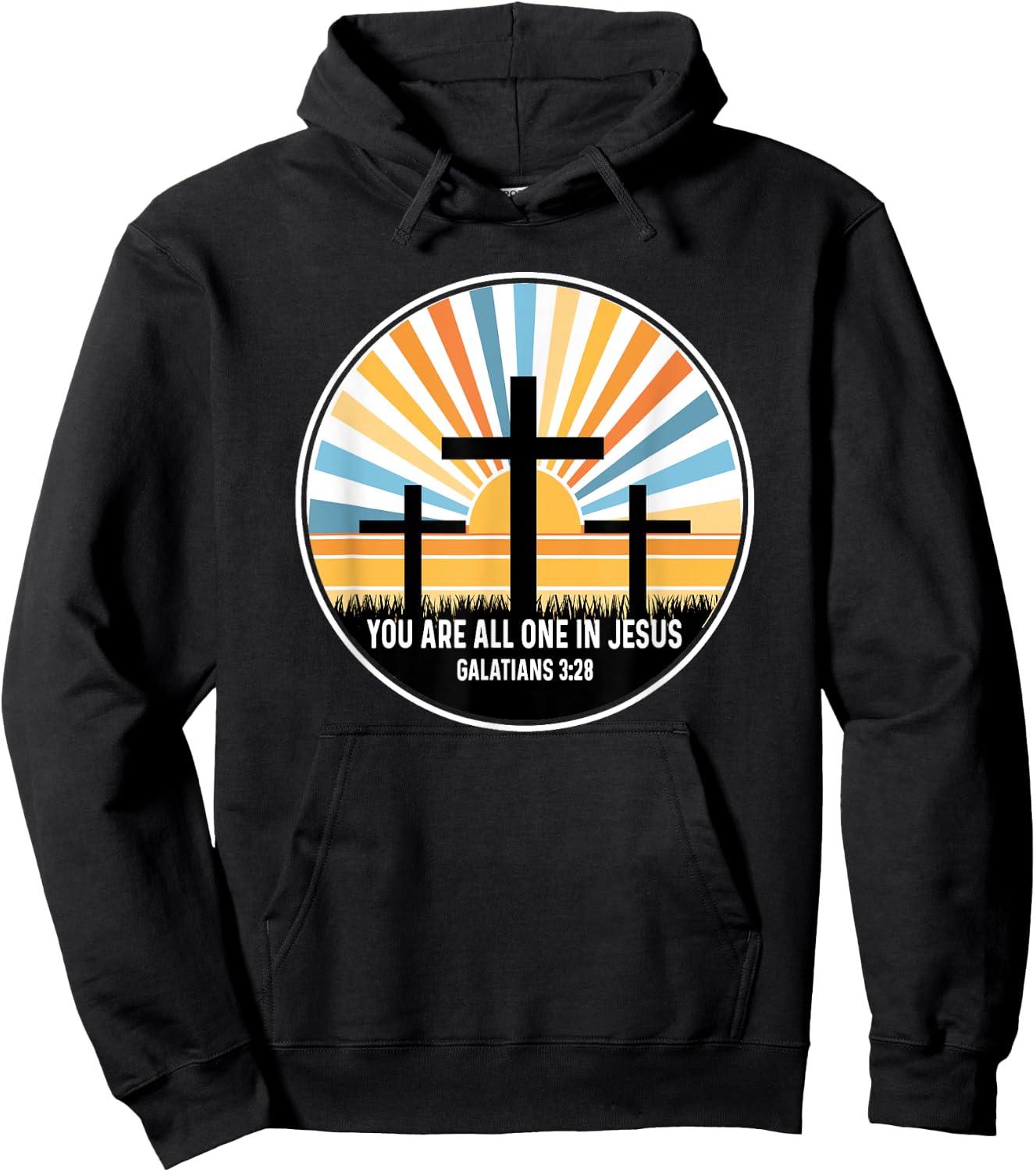 Galatians 3:28 3 28 God Jesus Religious Quote Christian Hoodie - Hoodie | Black