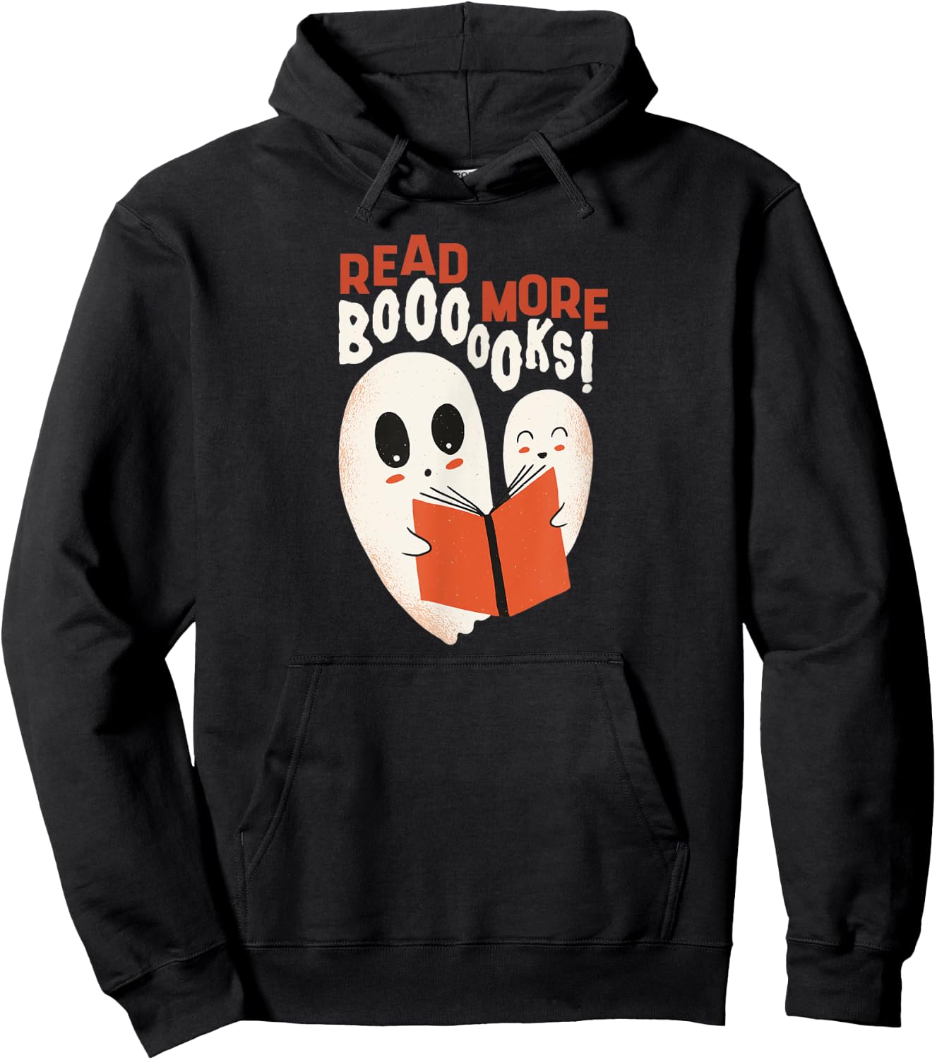 Read More Booooks! | Halloween Ghosts Reading Books Hoodie - Hoodie | Black