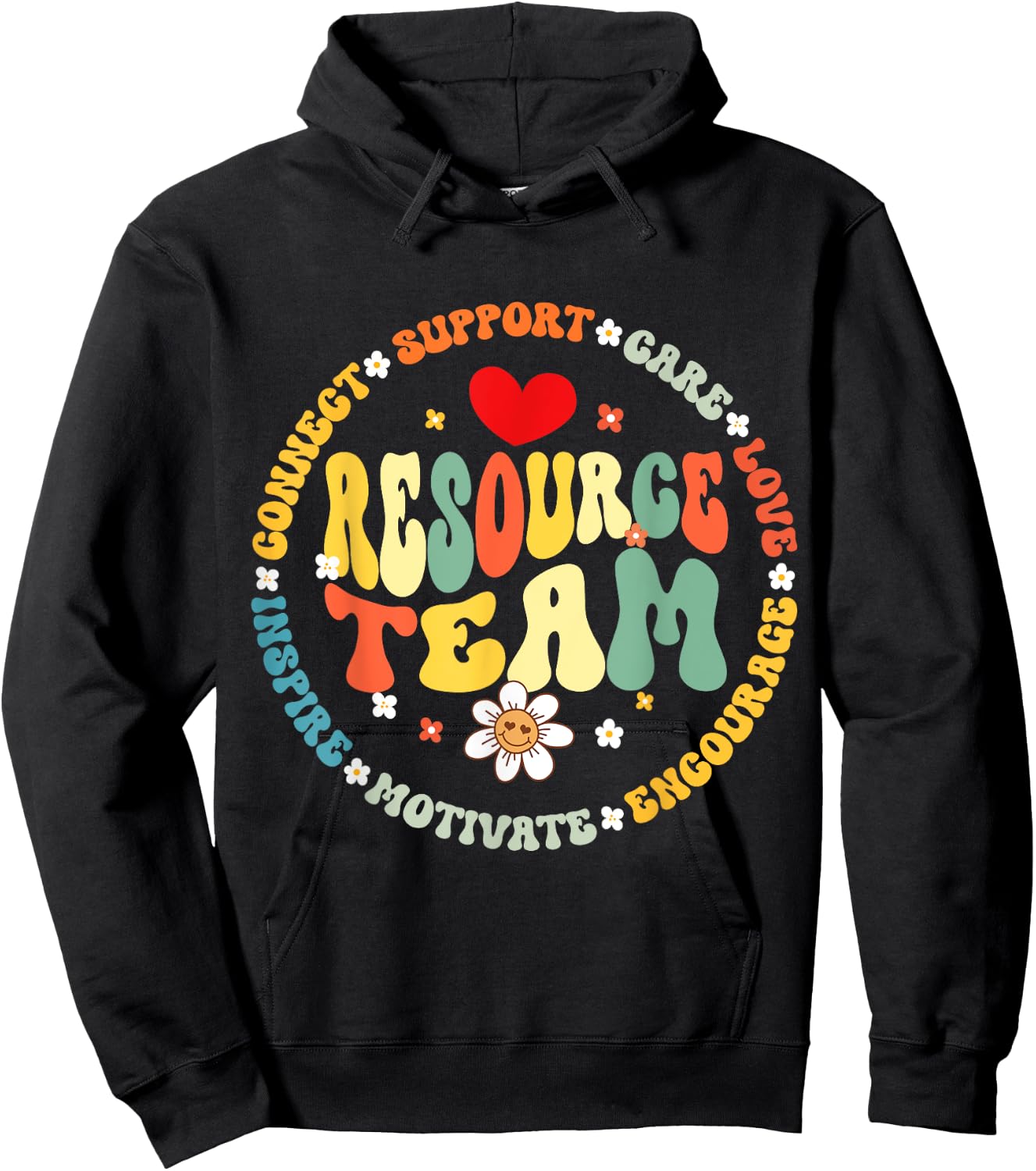 Resource Teacher Team Special Education IEP Teaching Squad Hoodie - Hoodie | Black