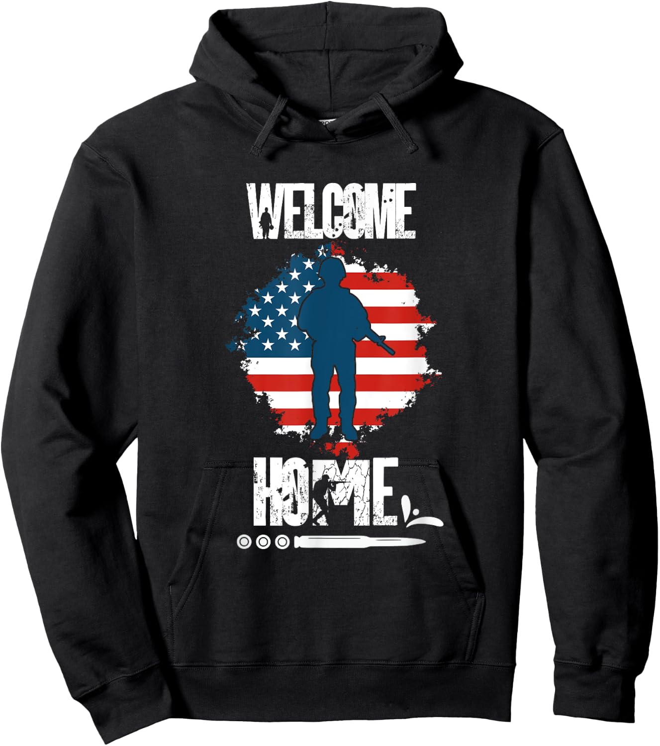 Welcome Home Soldier Homecoming Military Hoodie - Hoodie | Black
