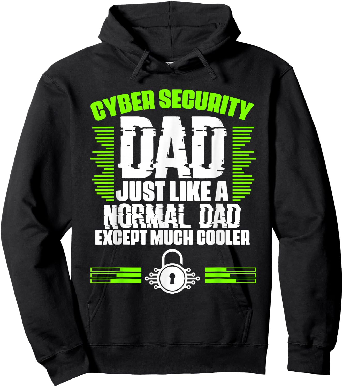 Awesome Cybersecurity Geek For A Cyber Security Expert Dad Hoodie - Hoodie | Black