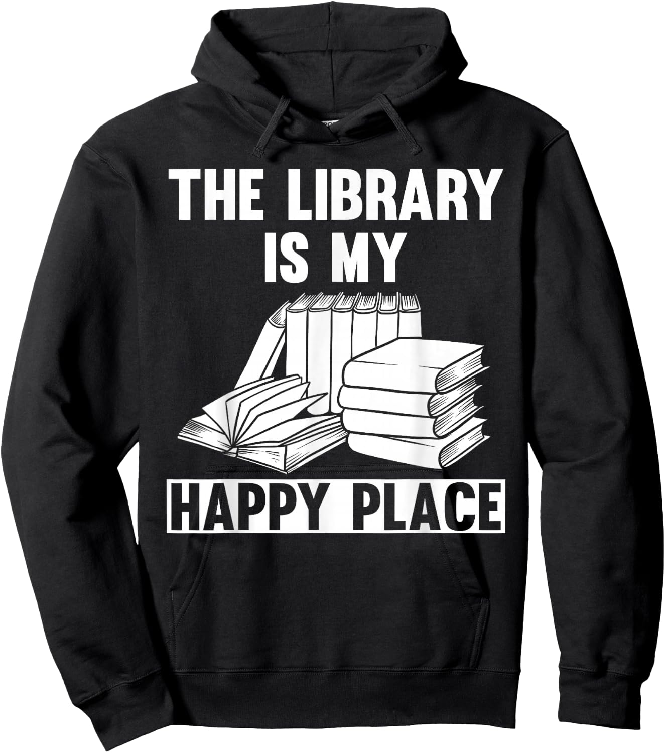 Cool Library Art Women Librarian Bookworm Book Lover Hoodie - Hoodie | Black