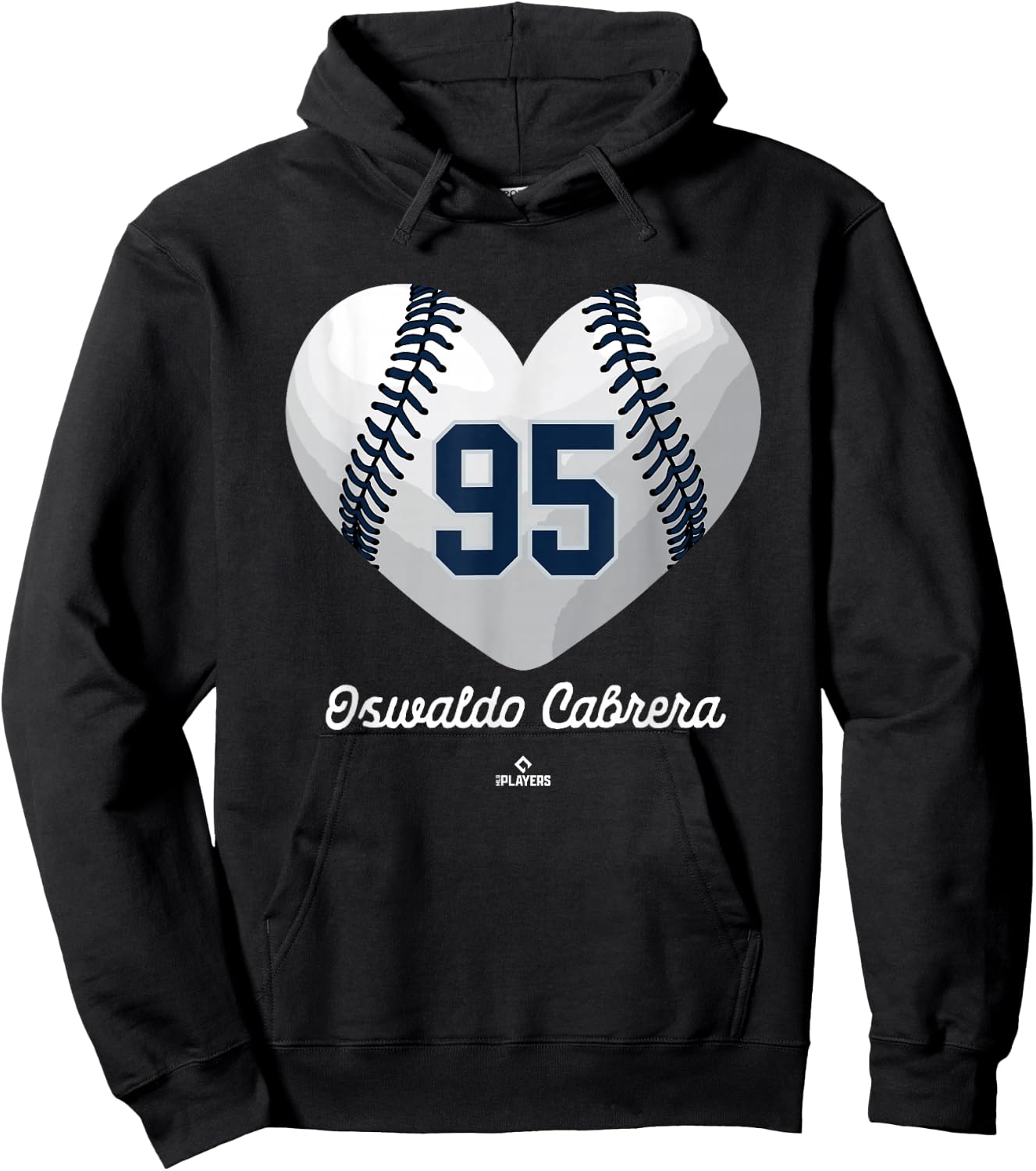 Baseball Heart Number Oswaldo Cabrera New York MLBPA Hoodie - Hoodie | Black