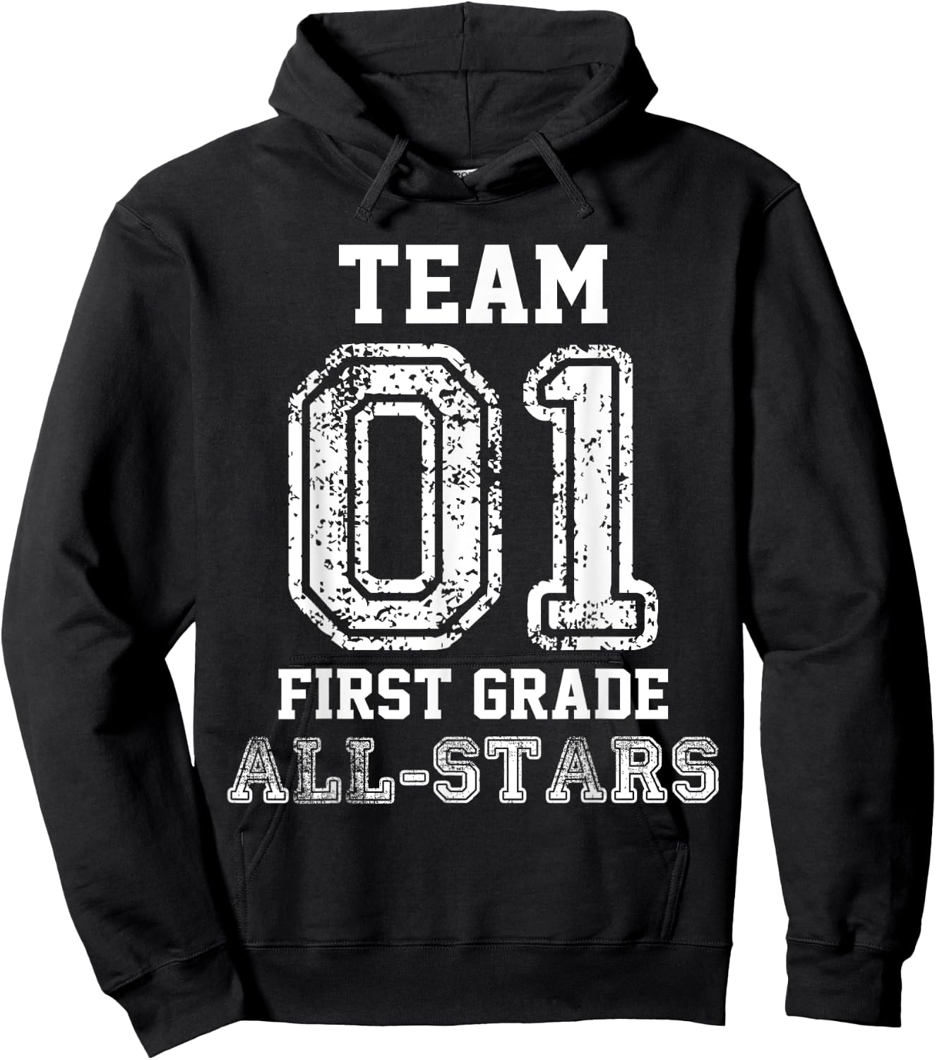 School Team 1st Grade All-Stars Sports Jersey Hoodie - Hoodie | Black