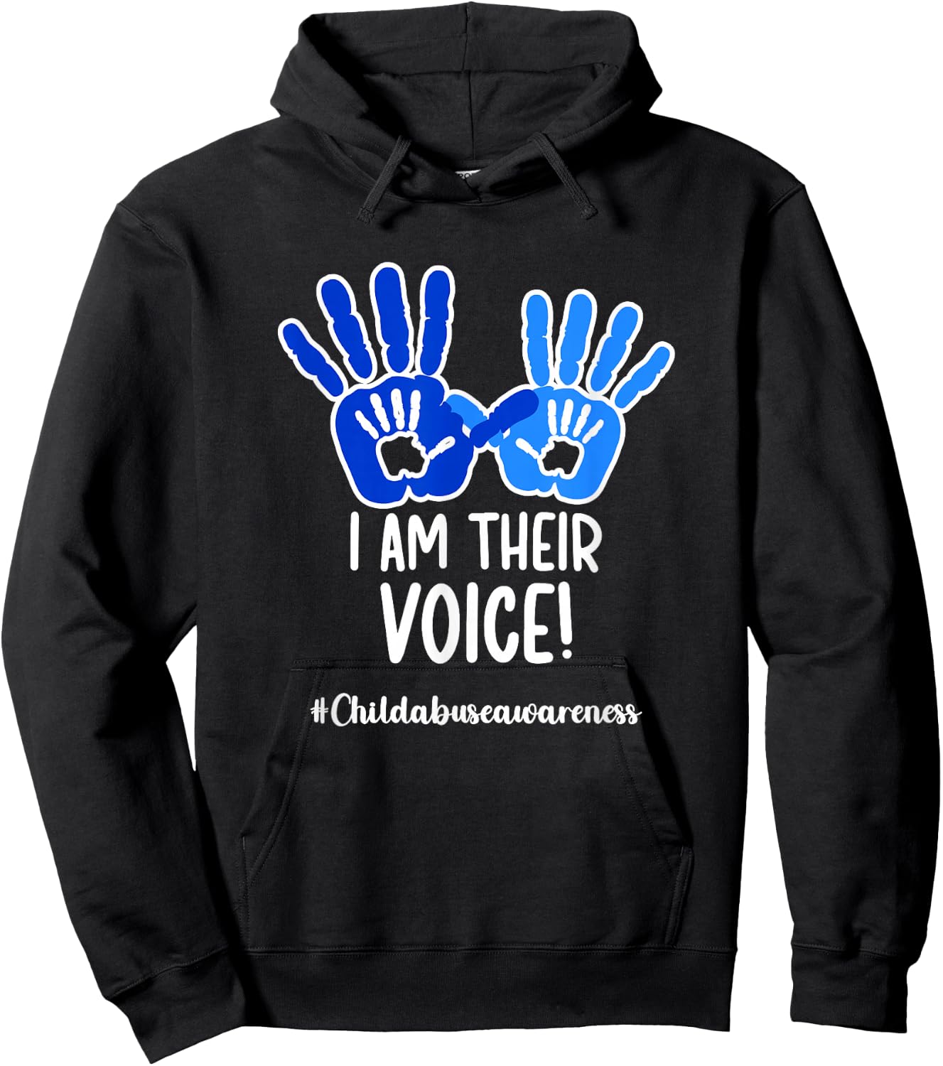 Child Abuse Prevention Month Child Abuse Awareness Hoodie - Hoodie | Black
