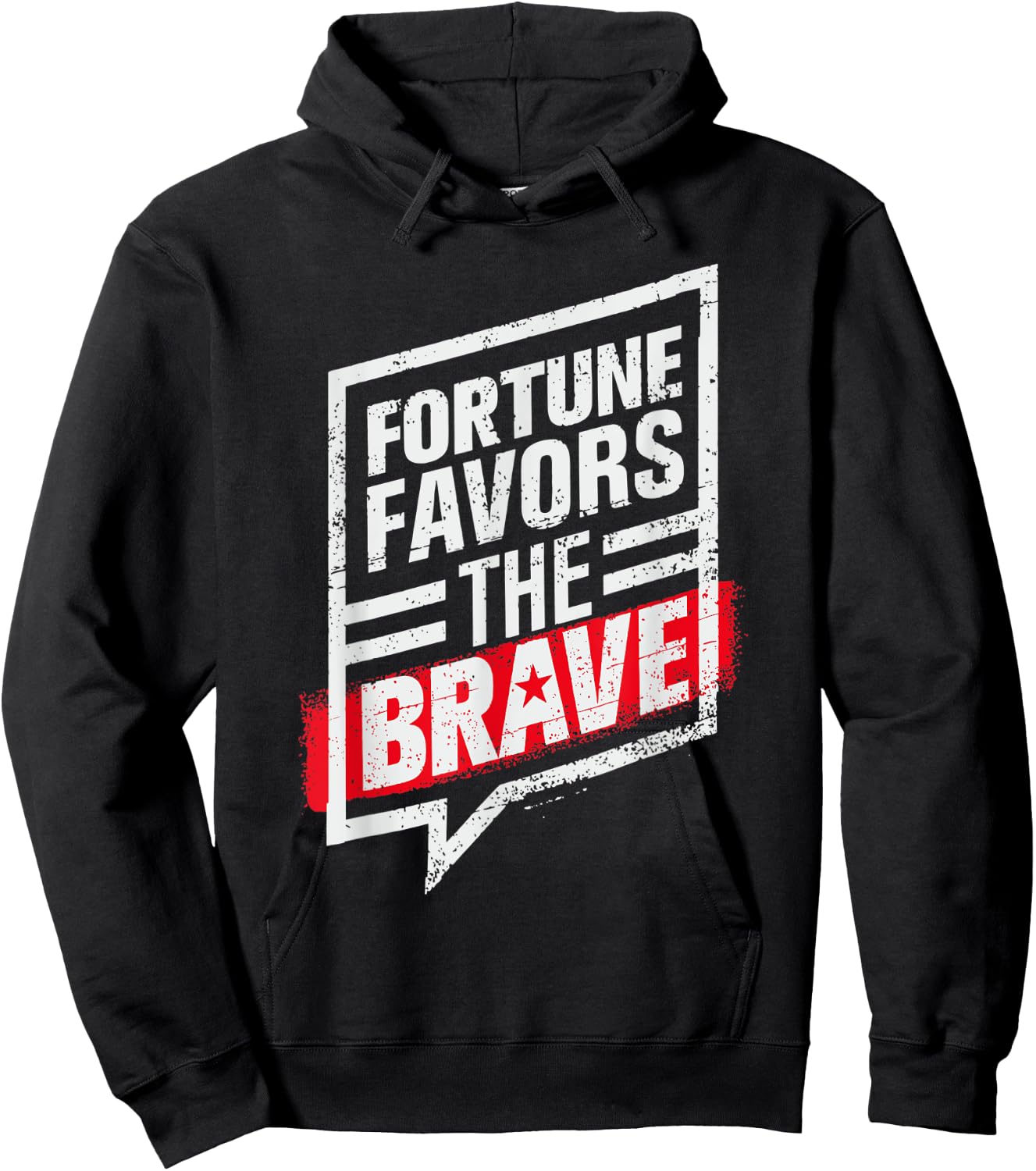Fortis Fortuna Adiuvat - Latin - Fortune Favors The Brave Hoodie - Hoodie | Black