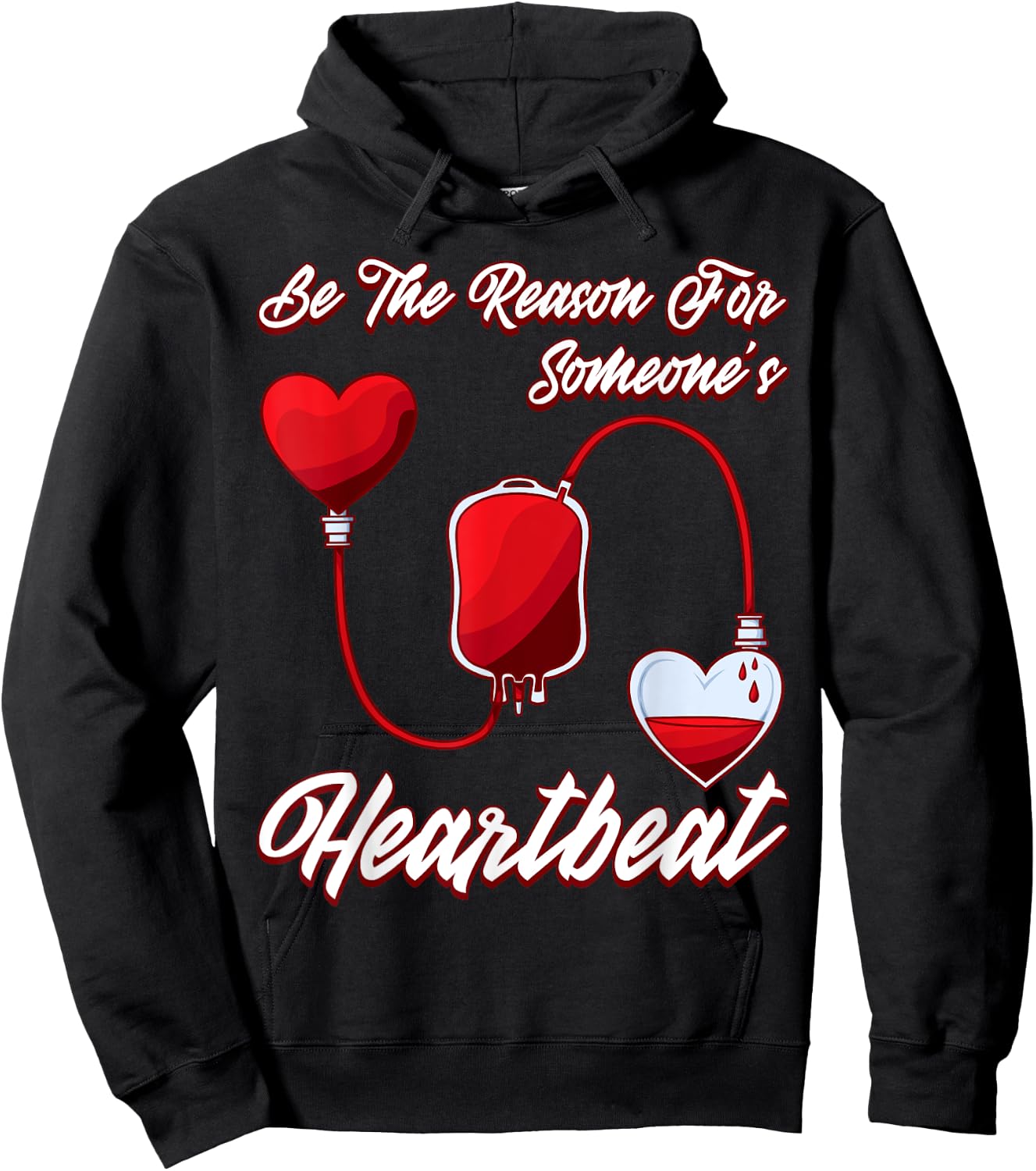Blood Donor Give Donation Save Life Hoodie - Hoodie | Black
