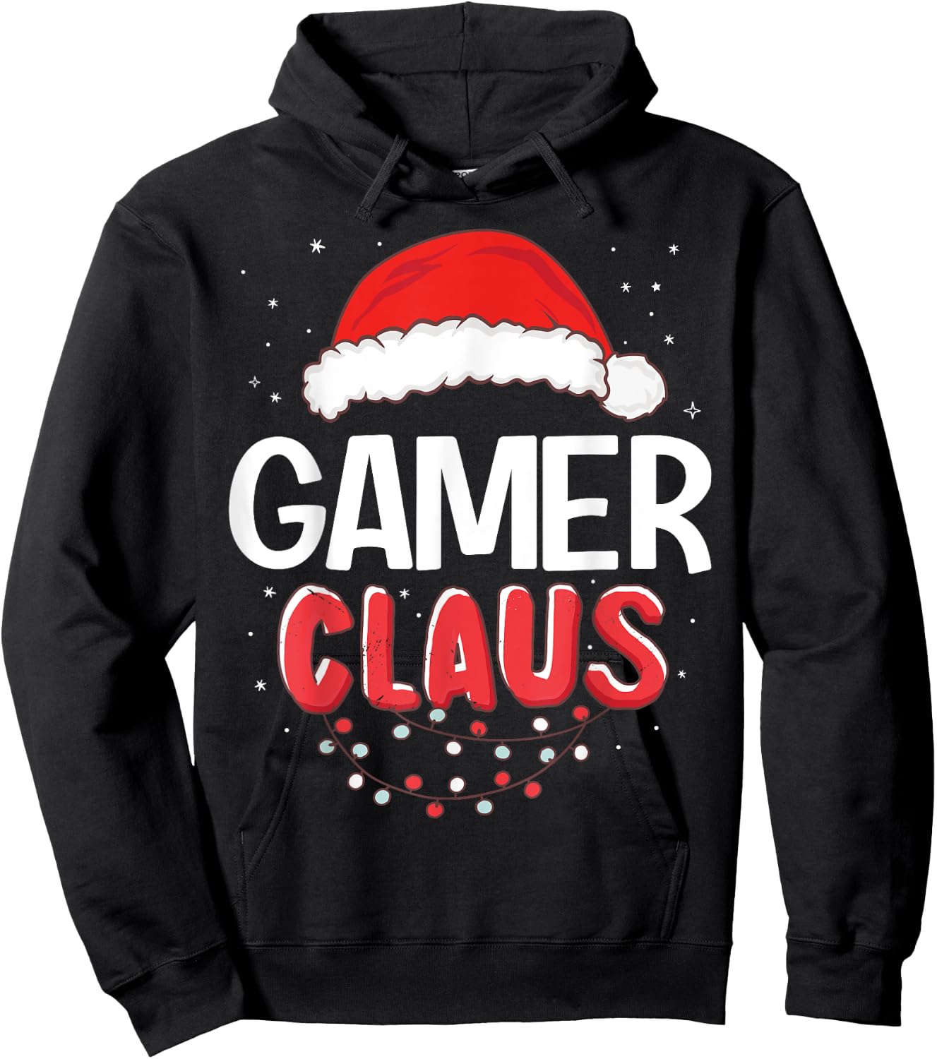 Gamer Santa Claus Christmas Matching Costume Hoodie - Hoodie | Black