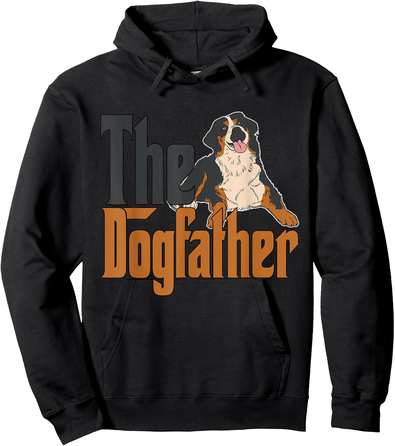 Bernese Mountain Dog Dog Dad Dogfather Dogs Daddy Father Women Hoodie - Hoodie | Black