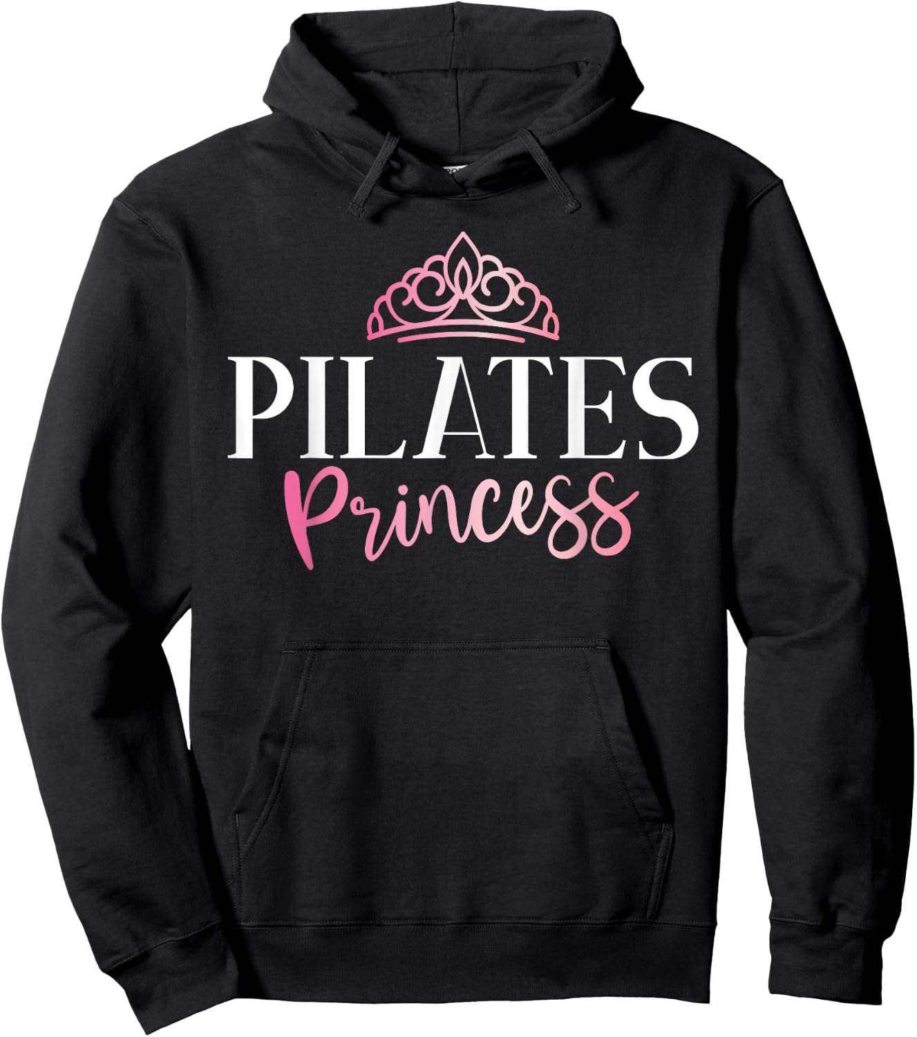 Pilates Gifts Women's Princess Yoga , Black, Small, Short Sleeve, , Lace, Cotton 60% Polyester 40% Hoodie - Hoodie | Black