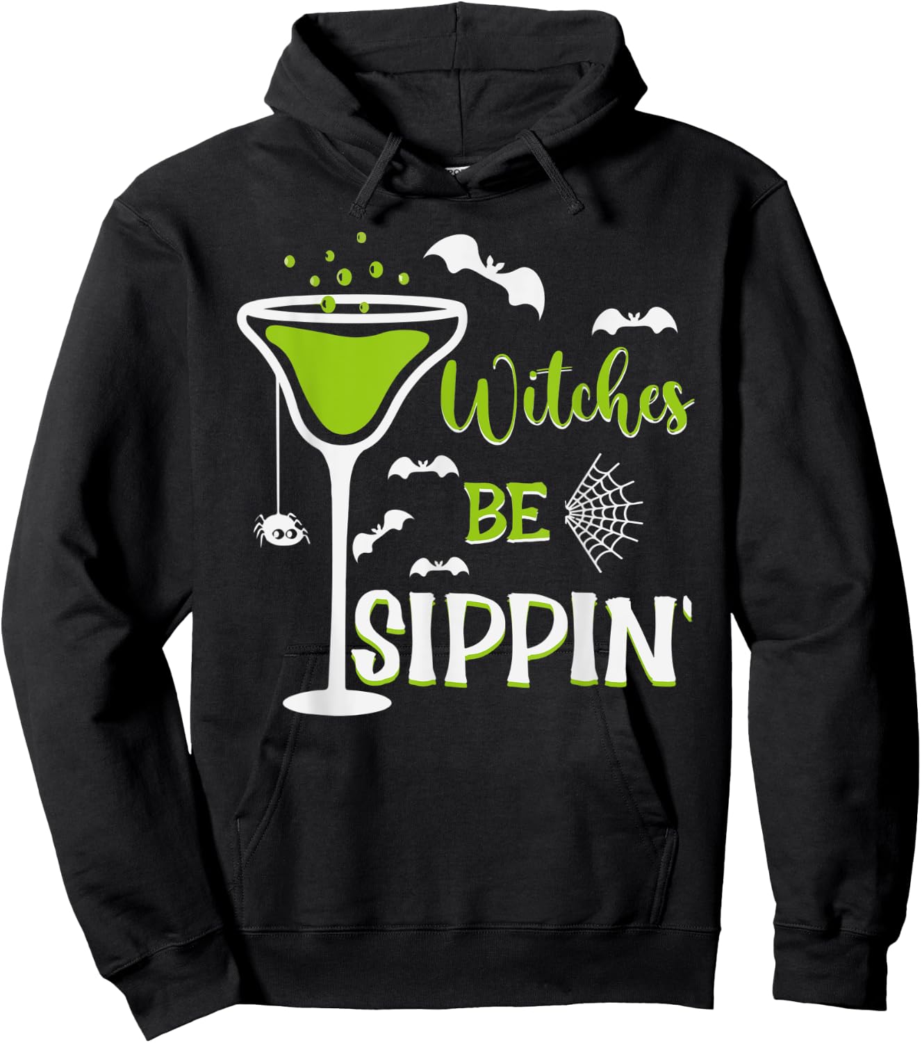 witches be sippin, witch switch Trick or nice Treat Hoodie - Hoodie | Black
