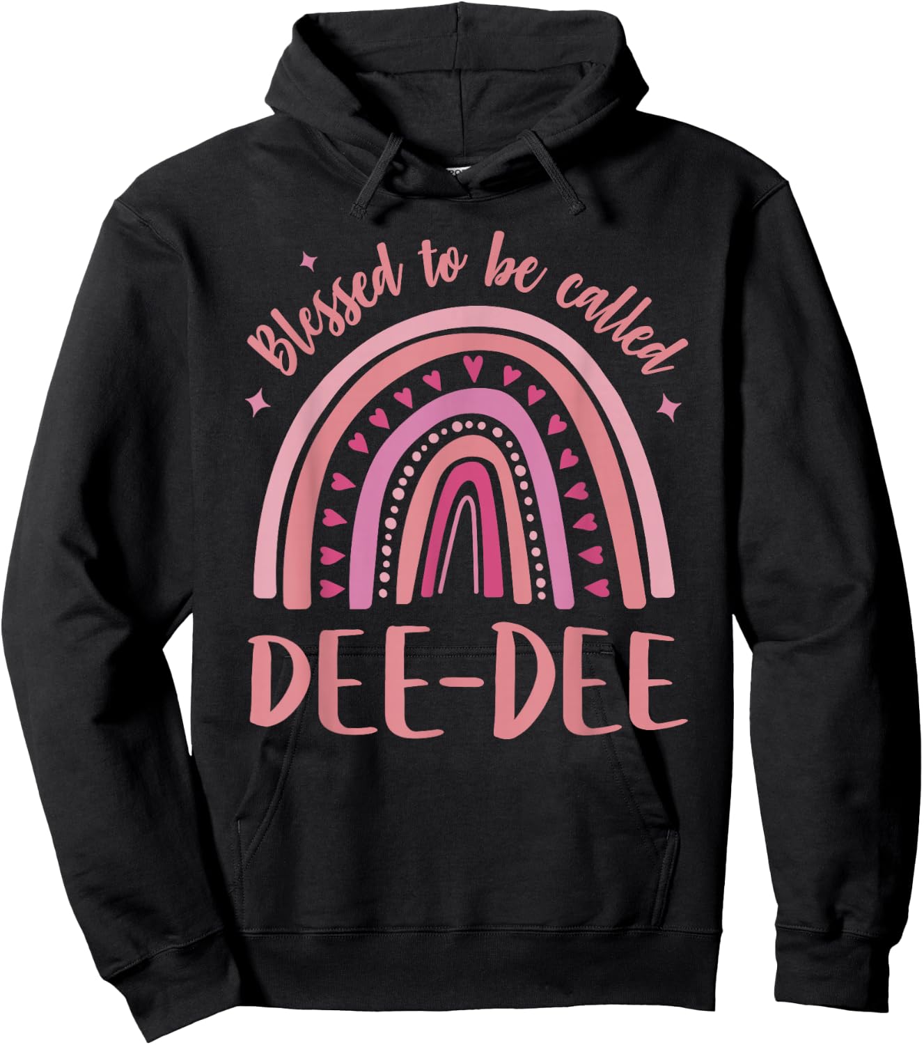 Dee-Dee for Grandma Mother's Day Blessed Dee-Dee Hoodie - Hoodie | Black