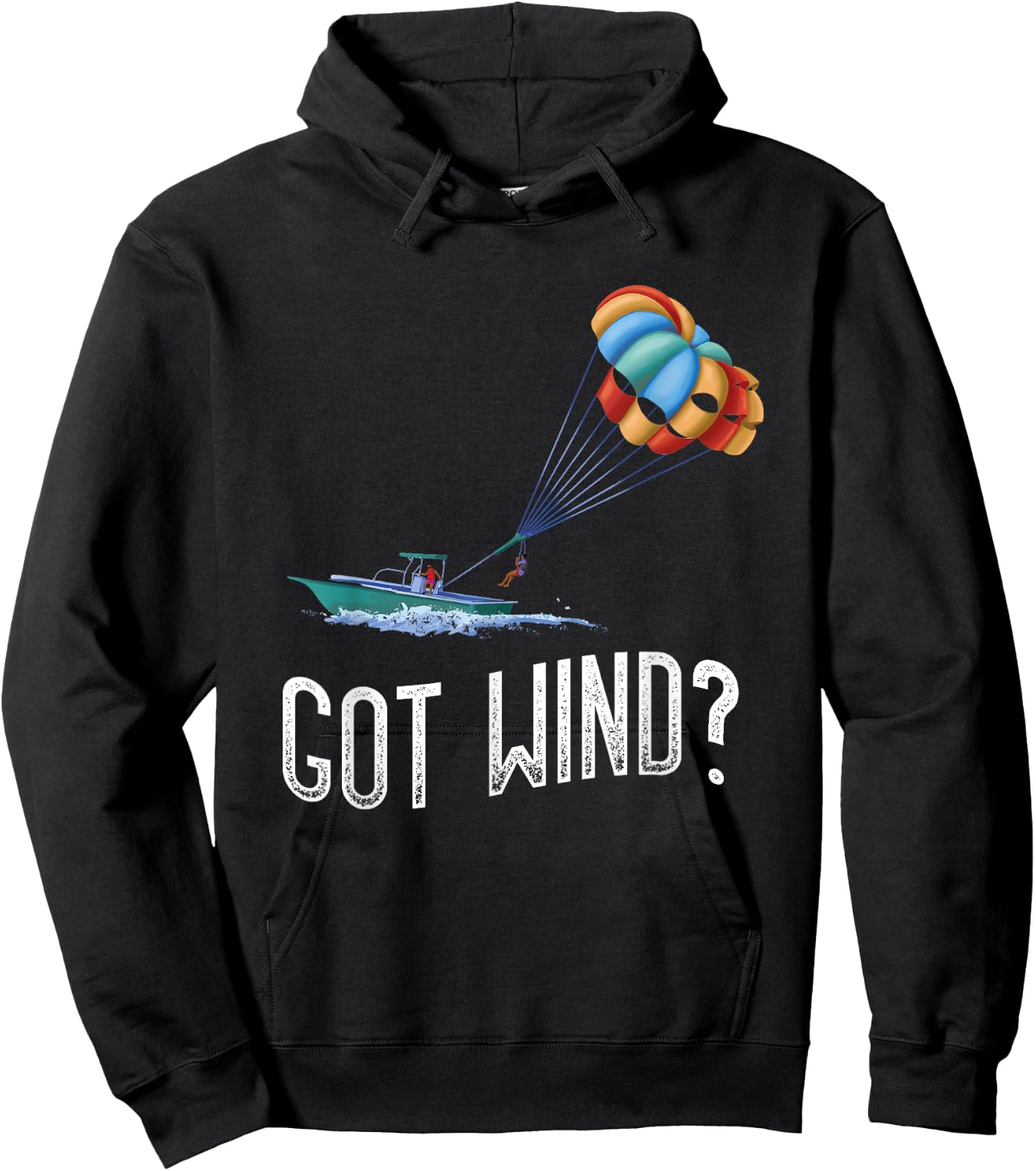 Parasailing Got Wind Parakiting Parasailer Parasail Hoodie - Hoodie | Black