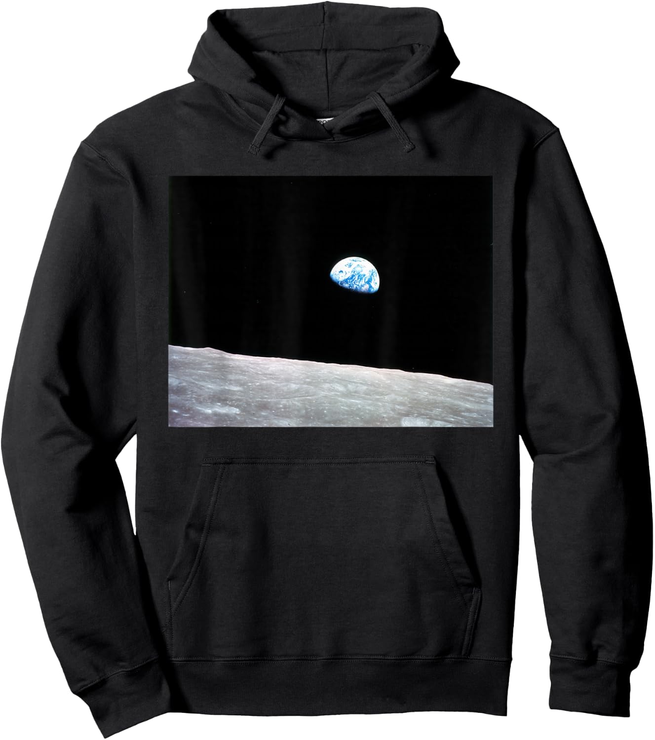 Earthrise - On The Moon Earth From Space Hoodie - Hoodie | Black