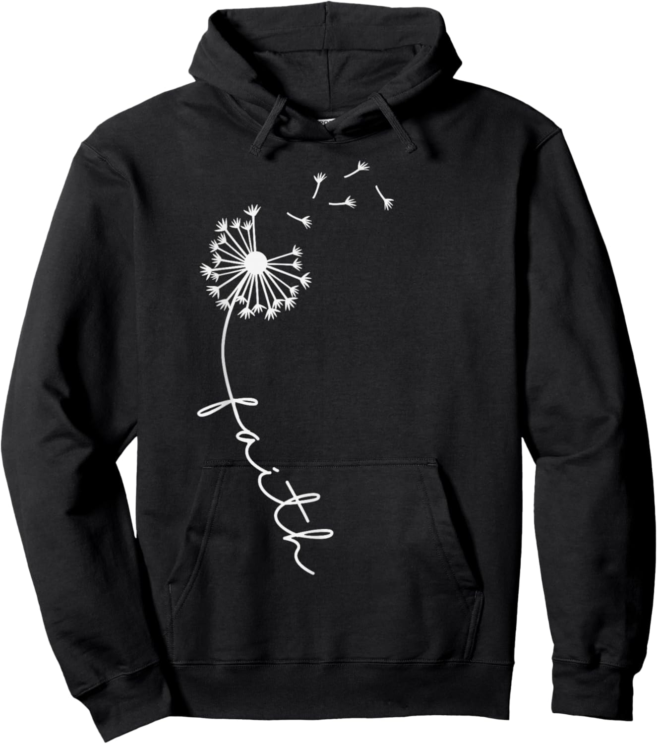 Dandelion Faith Quote Christian Lion Luke Women Kids Hoodie - Hoodie | Black