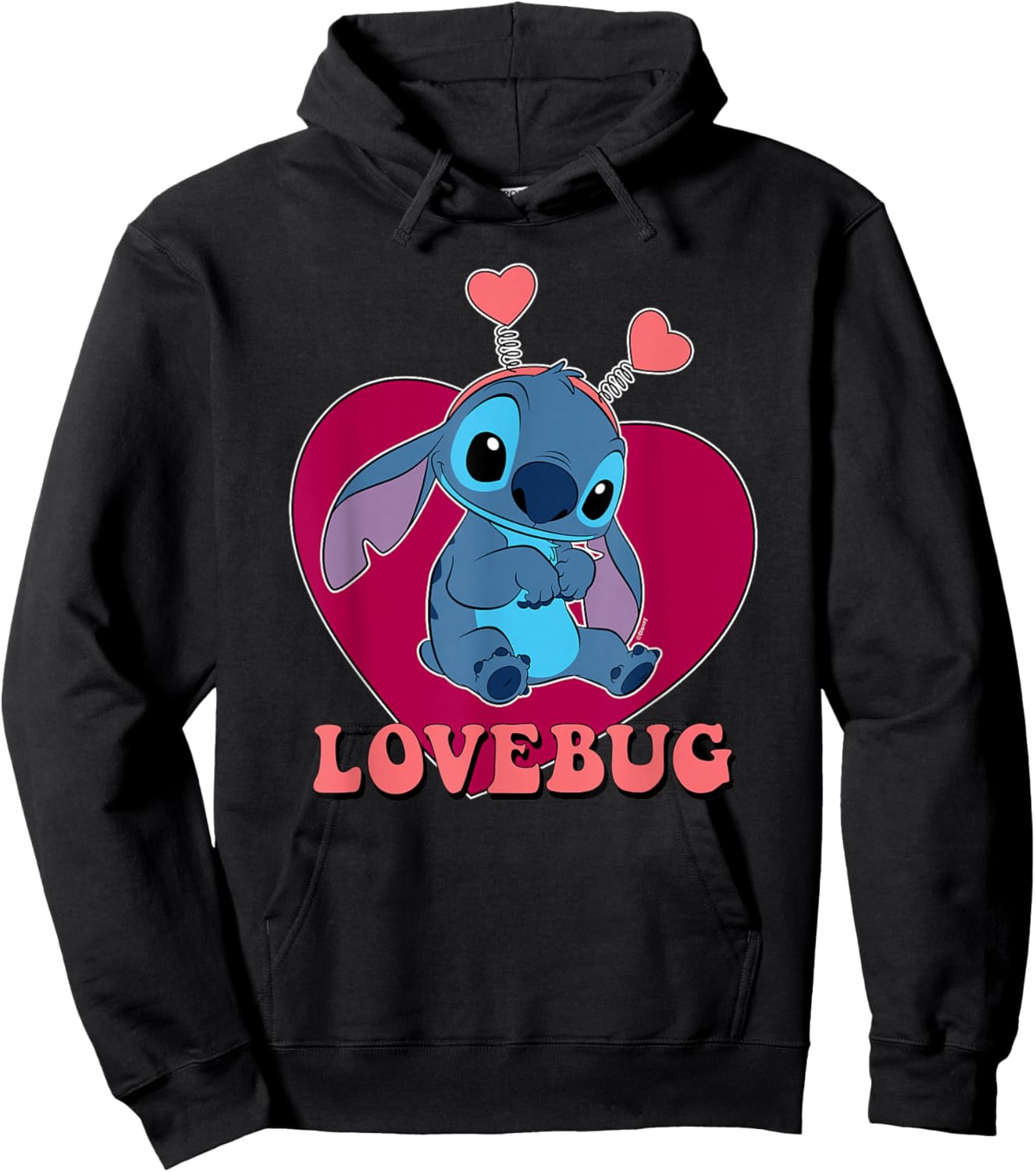 Lilo and Stitch - Lovebug Stitch Hoodie - Hoodie | Black
