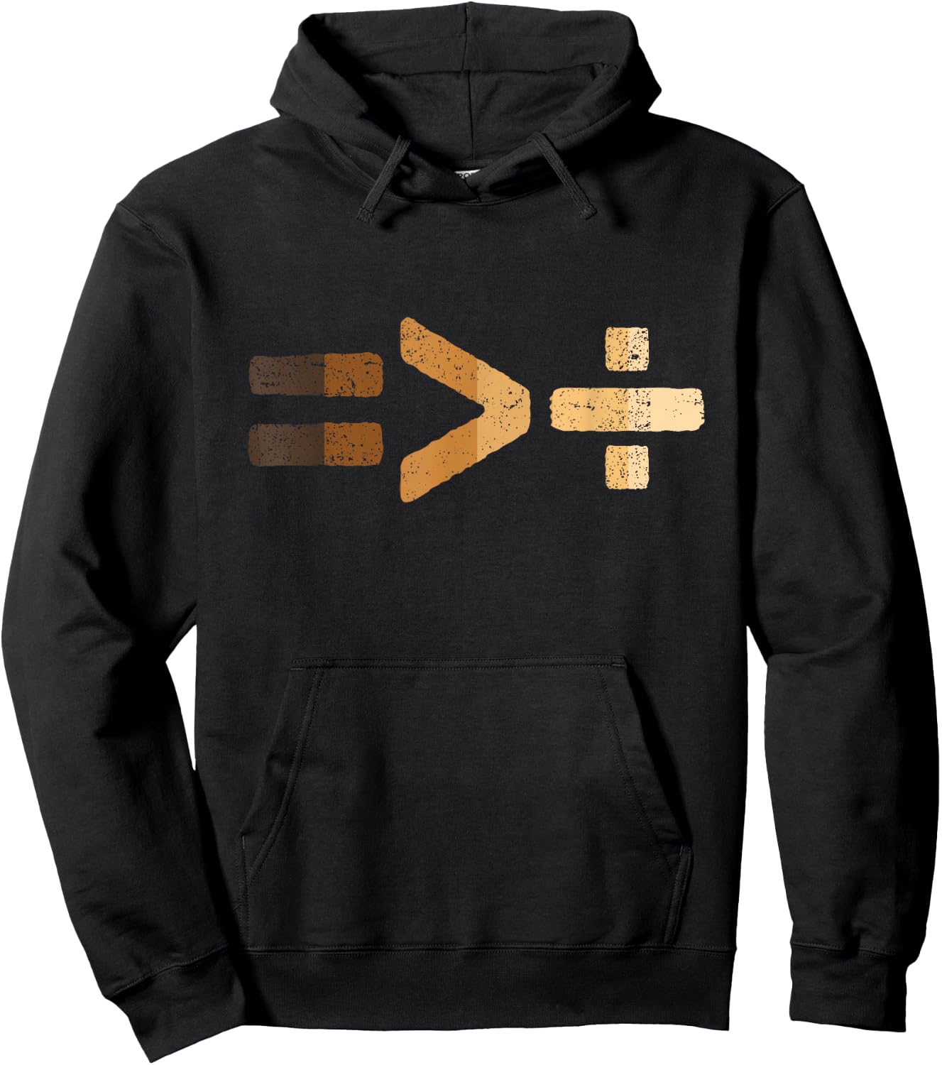 Equality is Greater Than Division Black History BLM Melanin Small Hoodie - Hoodie | Black
