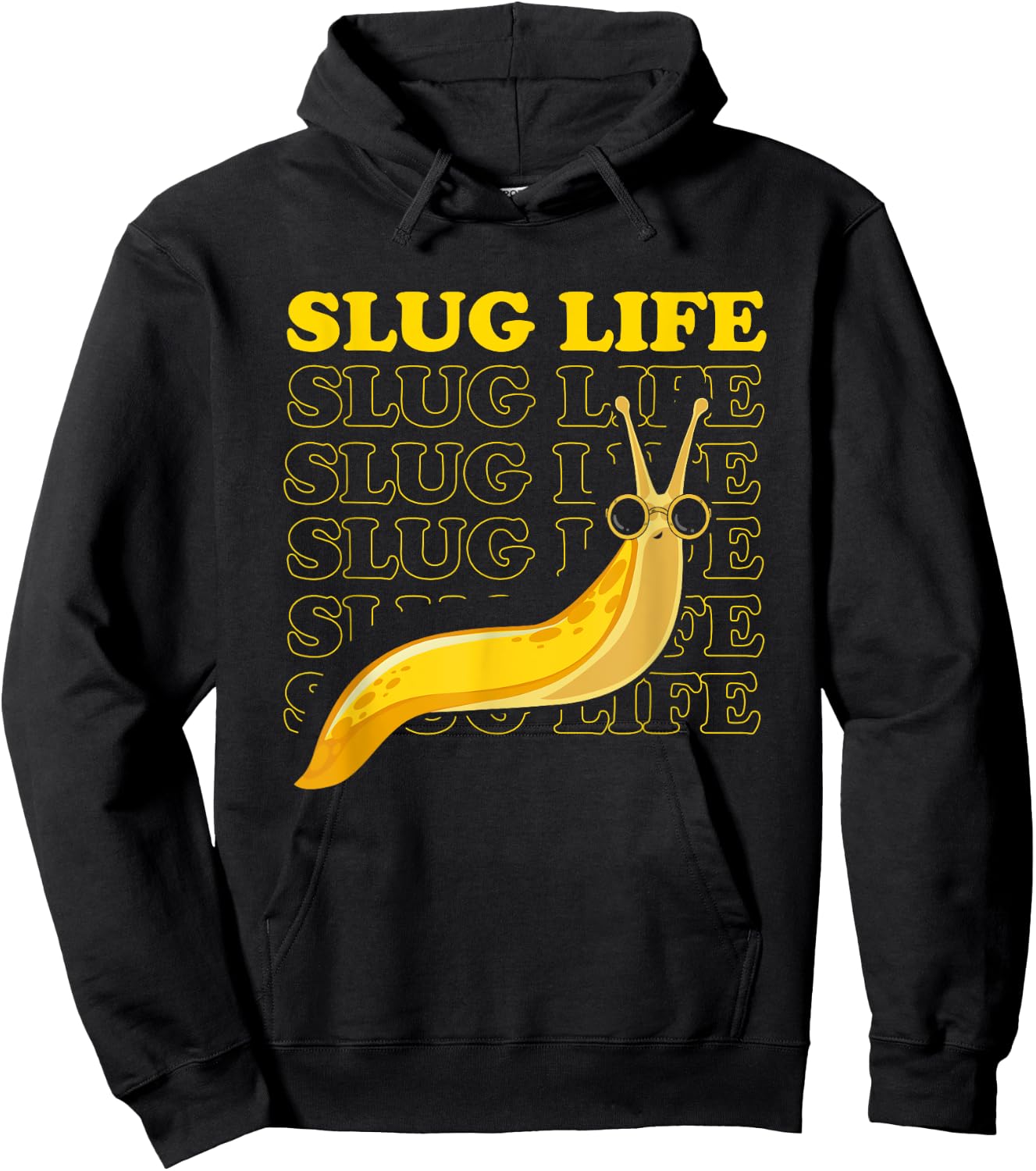 Banana Slug Quote and Banana Slugs Design Hoodie - Hoodie | Black