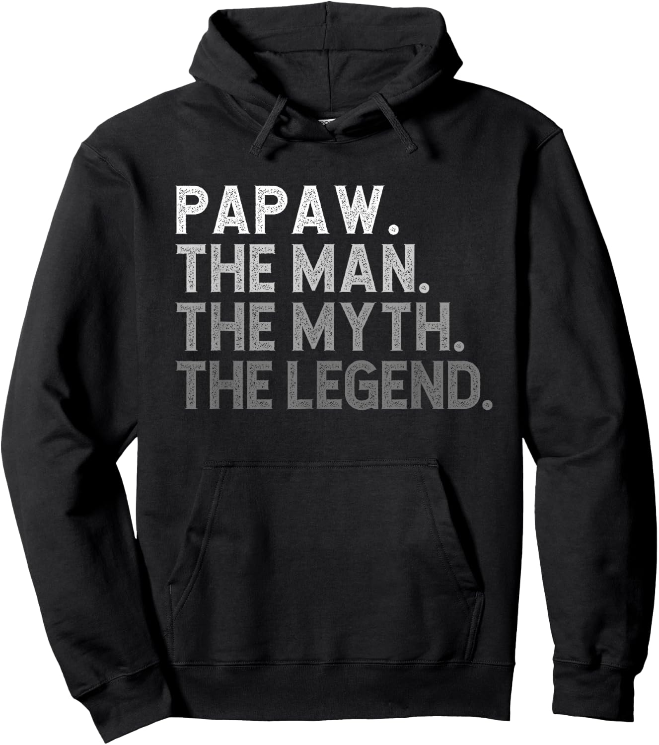 Papaw The Man The Myth The Legend Funny Cool Hoodie - Hoodie | Black