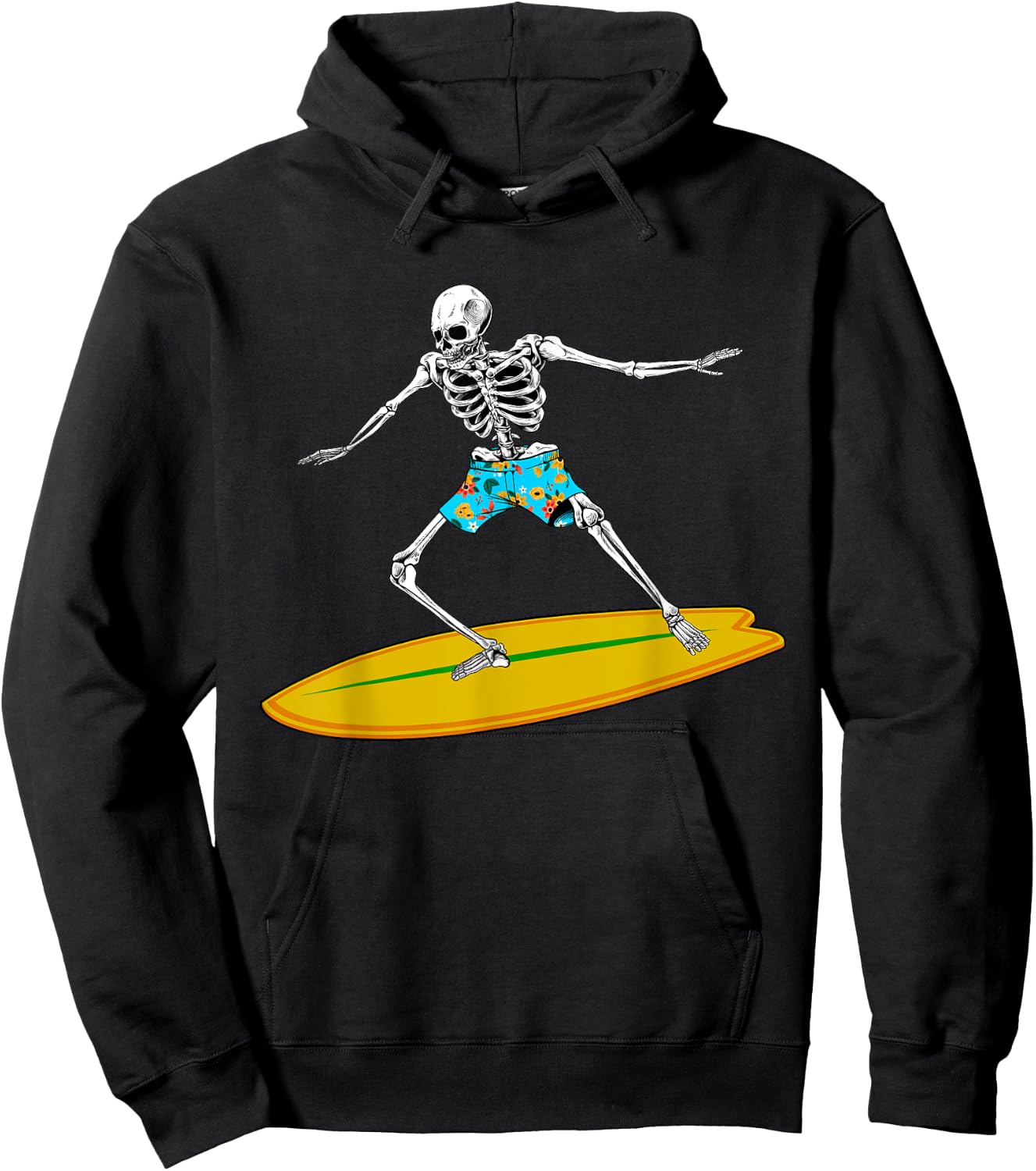Cool Surfing Art Women Surfboard Surf Coach Surfer Hoodie - Hoodie | Black