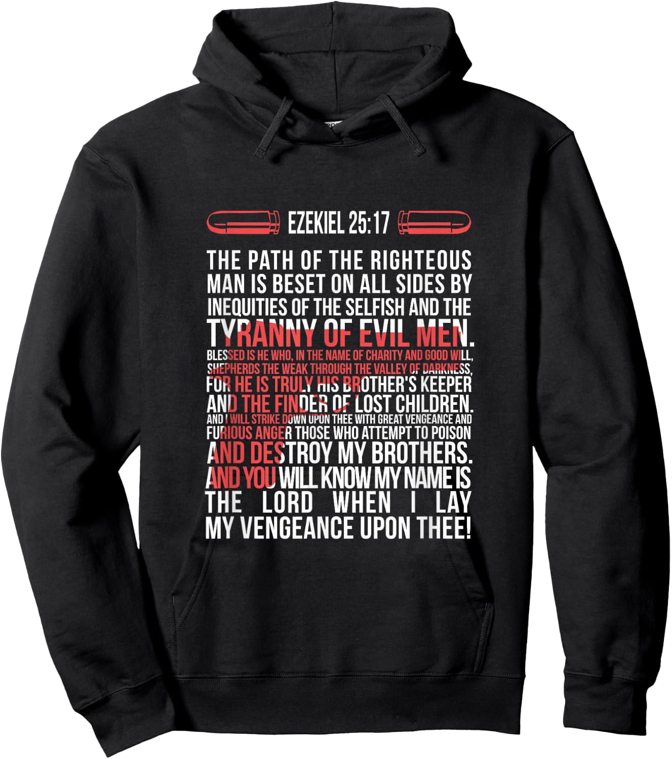Ezekiel 25:17 Hoodie - Hoodie | Black