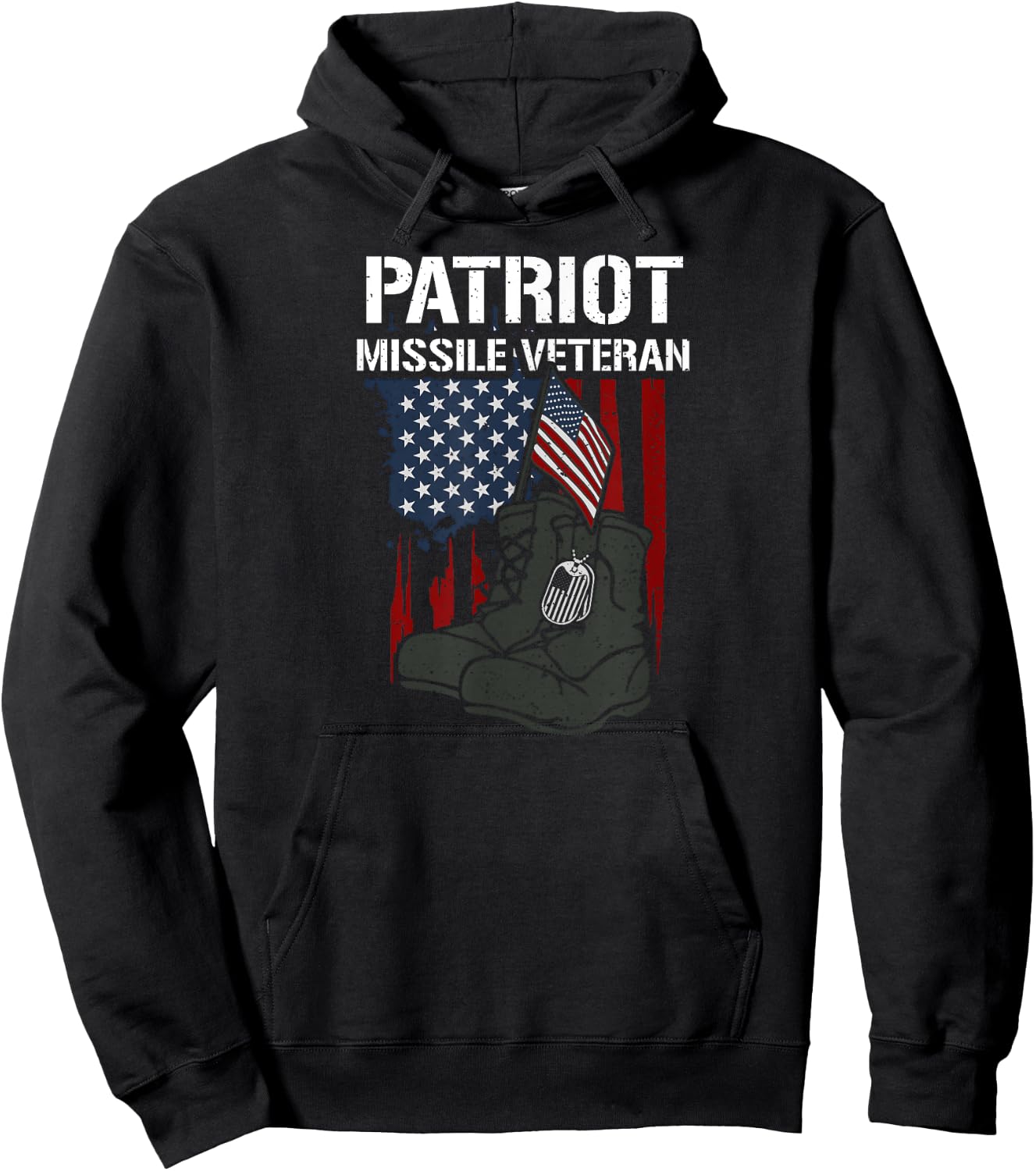 Honor: Patriot Missile Veteran - Memorial Day Hoodie - Hoodie | Black