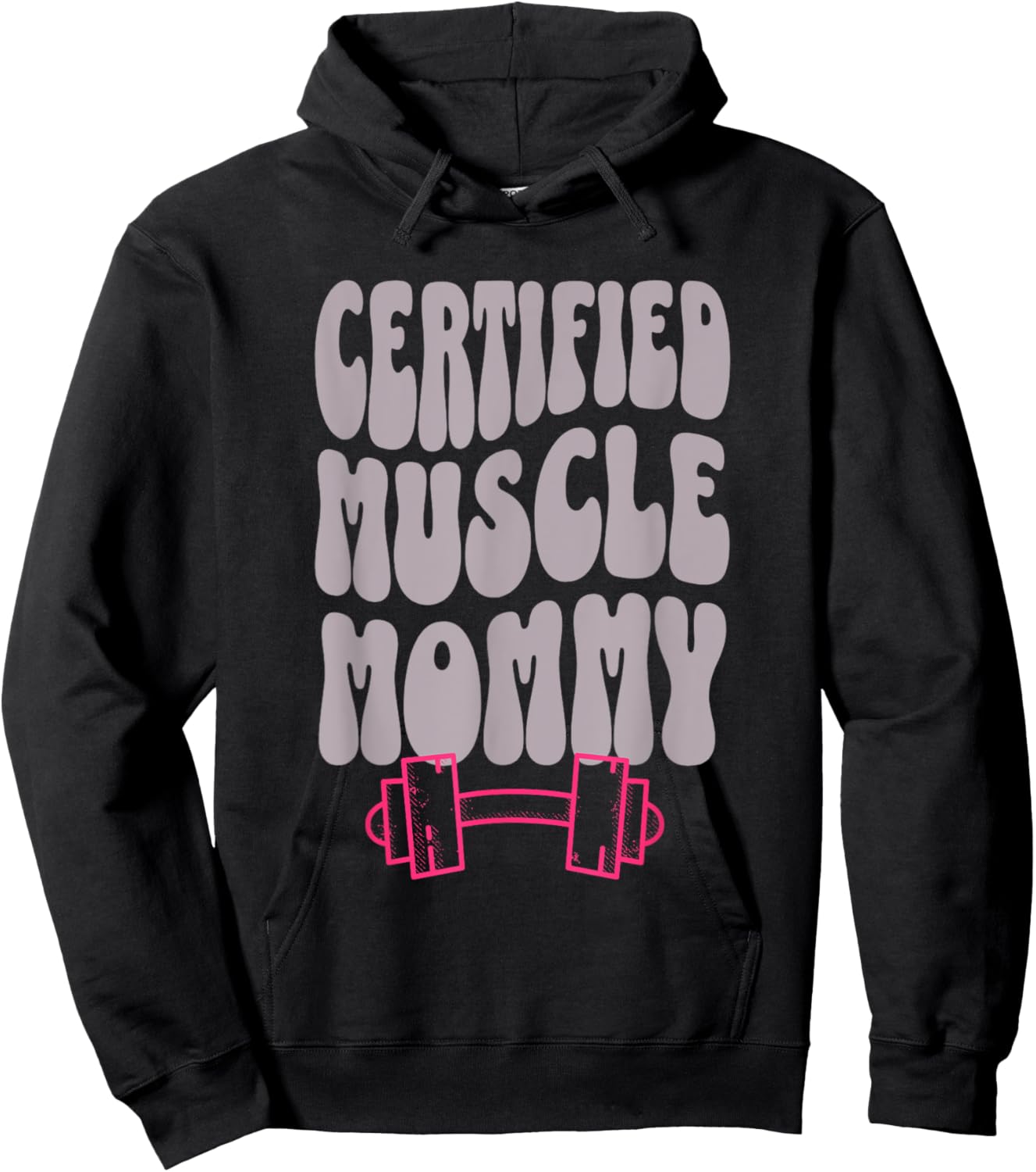 Certified Muscle Mommy Cover Gym Fitness Pump Hoodie - Hoodie | Black