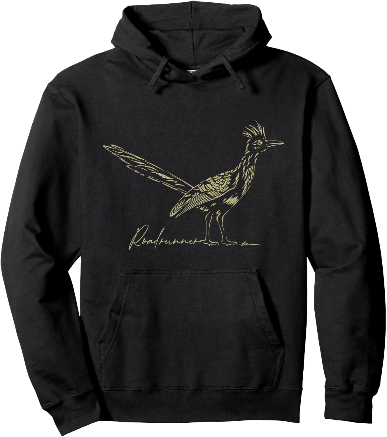 Minimalist Roadrunner Lover Distressed Hoodie - Hoodie | Black