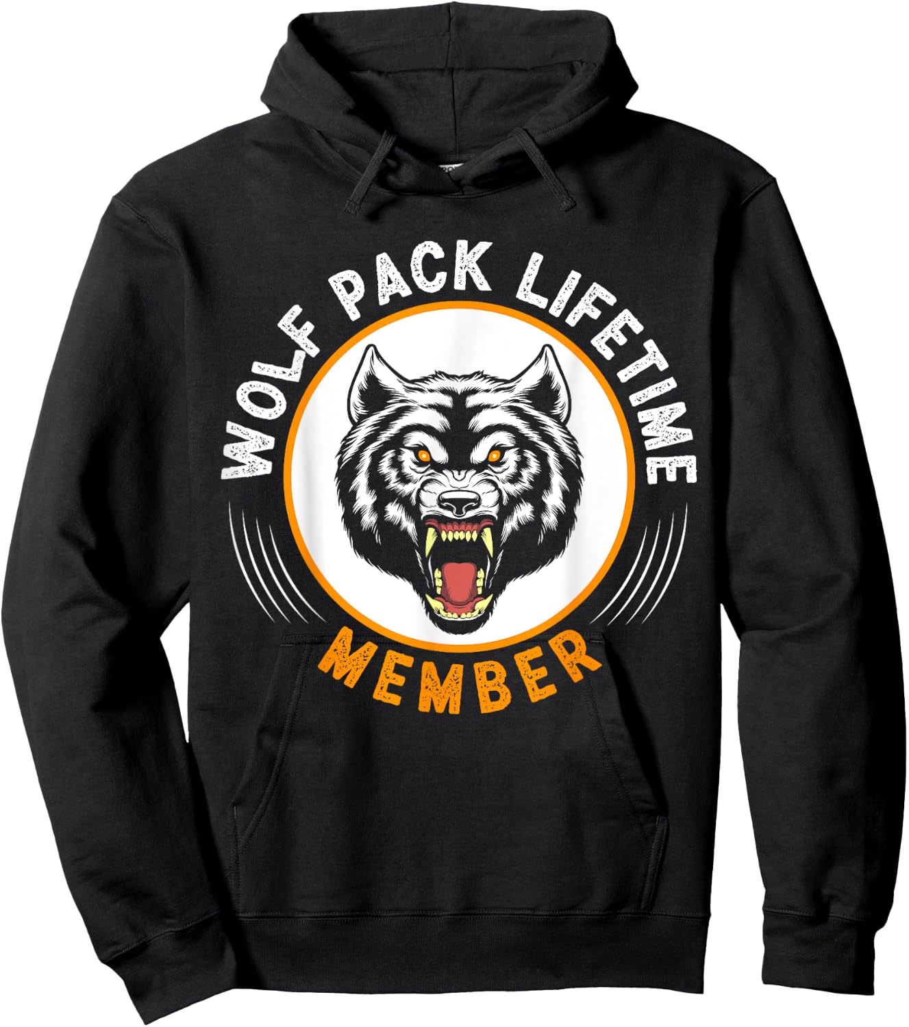 Wolf Pack Lifetime Member Hoodie - Hoodie | Black