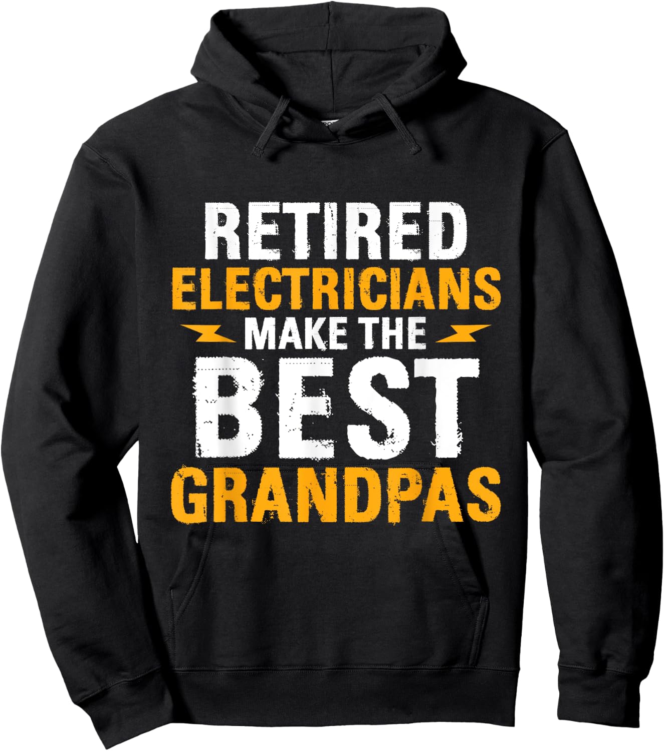 Retired Electricians - Grandpa Repairmen Electrical Worker Hoodie - Hoodie | Black