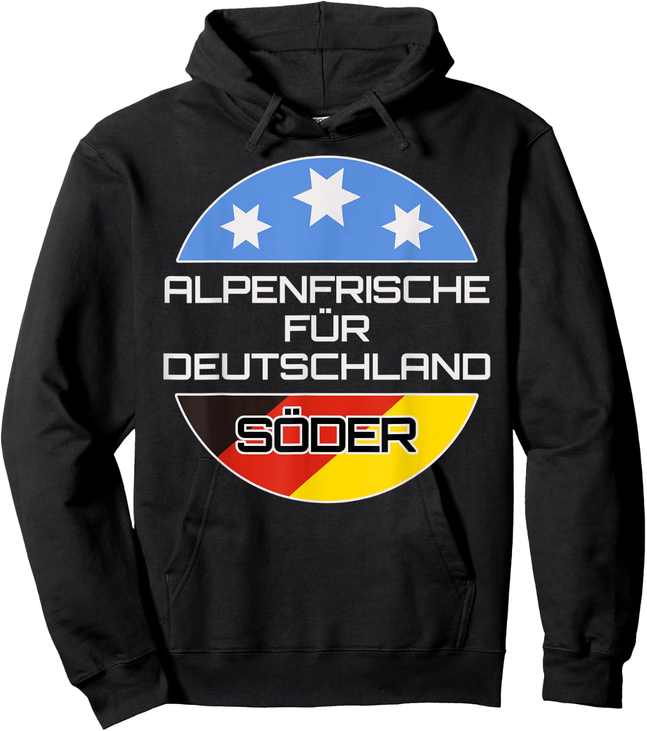 Söder CSU Alpen Chancellor Politicians President of Bavaria Hoodie - Hoodie | Black