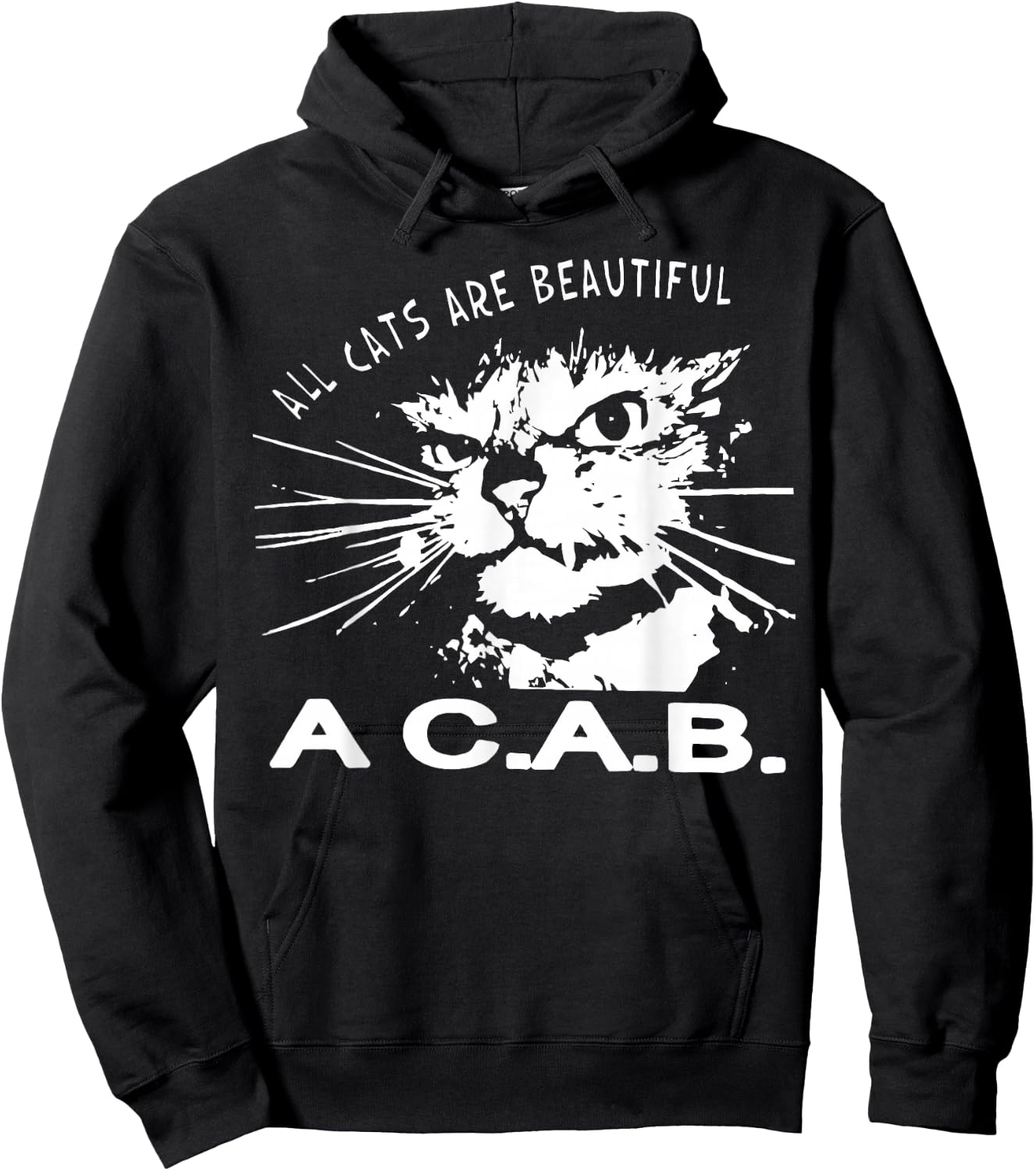 All Cats Are Beautiful A C A B Cats Love Hoodie - Hoodie | Black
