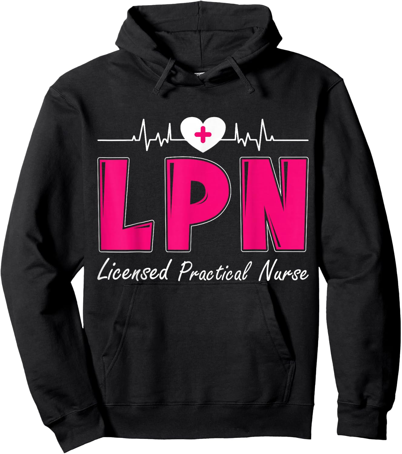 LPN Licensed Practical Nurse Hoodie - Hoodie | Black
