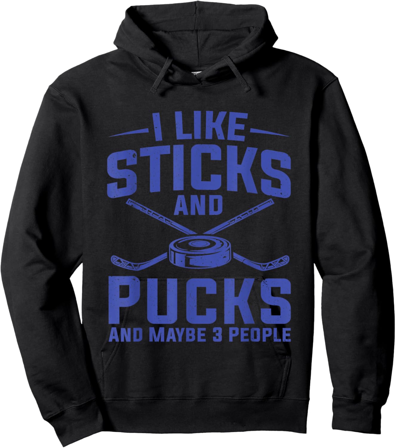 Hockey Shirt Women I Like Sticks Ice Hockey Player Hoodie - Hoodie | Black
