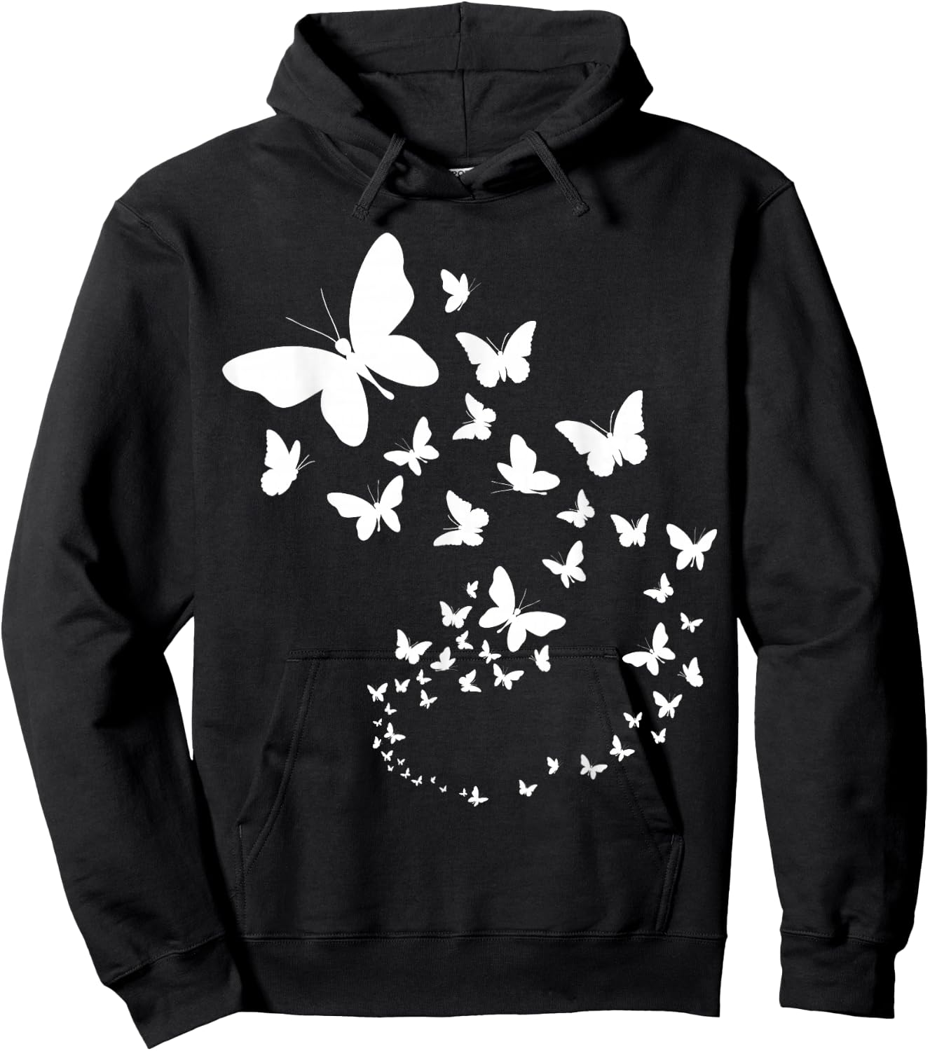 Butterfly Theme Hoodie - Hoodie | Black