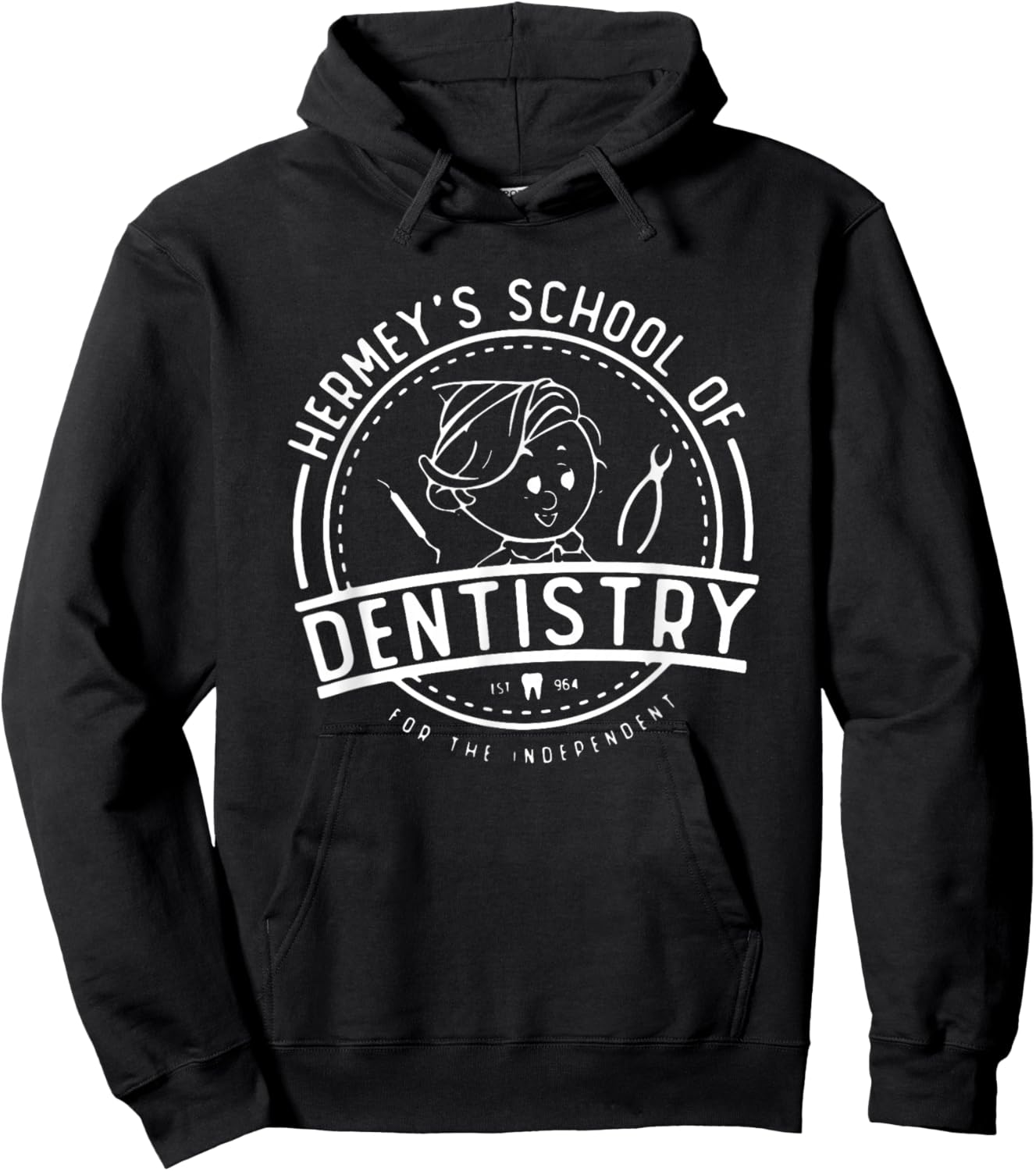 Hermey’s School of Dentistry Christmas Dental Hygienist Hoodie - Hoodie | Black