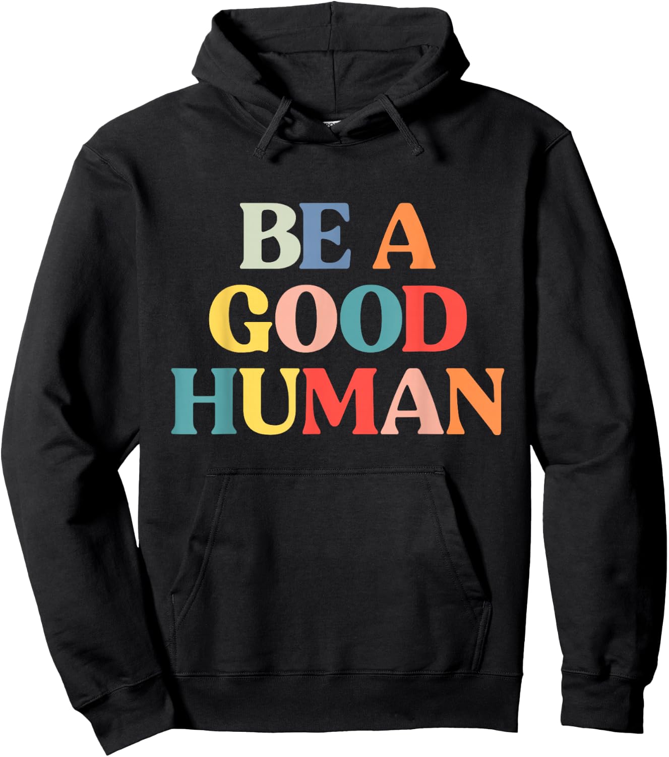 Be A Good Human Kids Kindness Be Kind Hoodie - Hoodie | Black