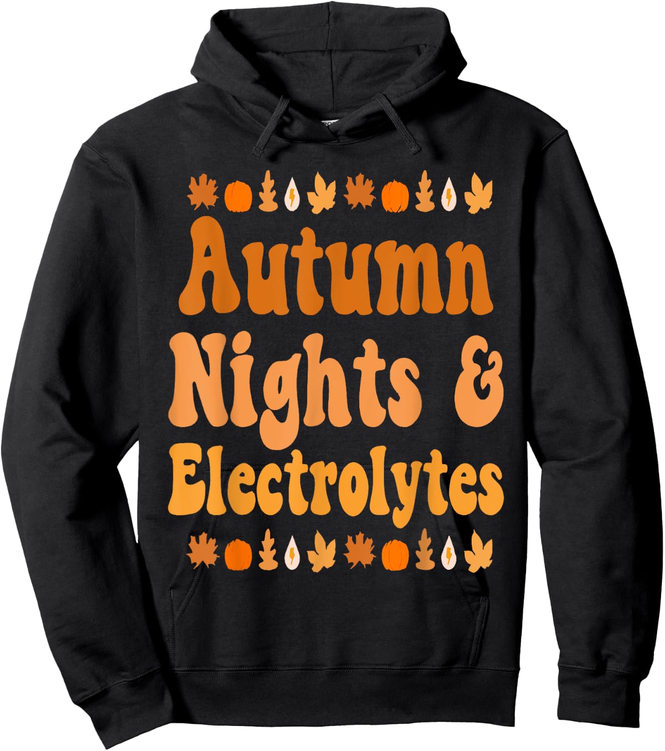 Autumn Nights & Electrolytes Apparel Hoodie - Hoodie | Black