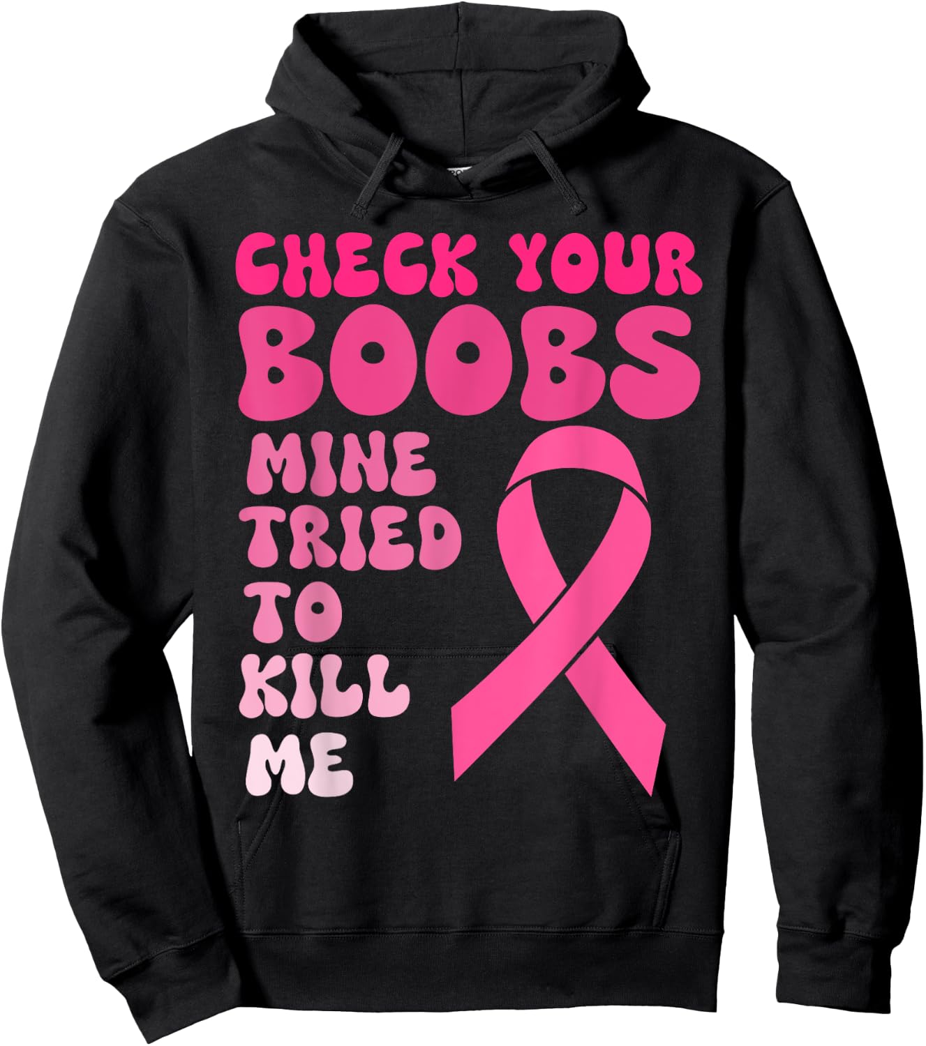 Breast Cancer Awereness Supporter, Fighter & Survivor Women Hoodie - Hoodie | Black