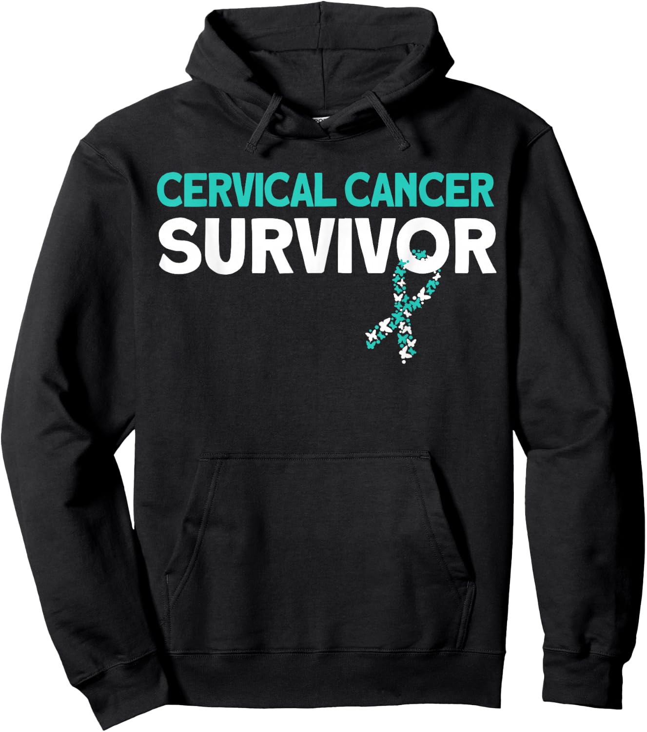 Cervical Cancer Survivor Hoodie - Hoodie | Black