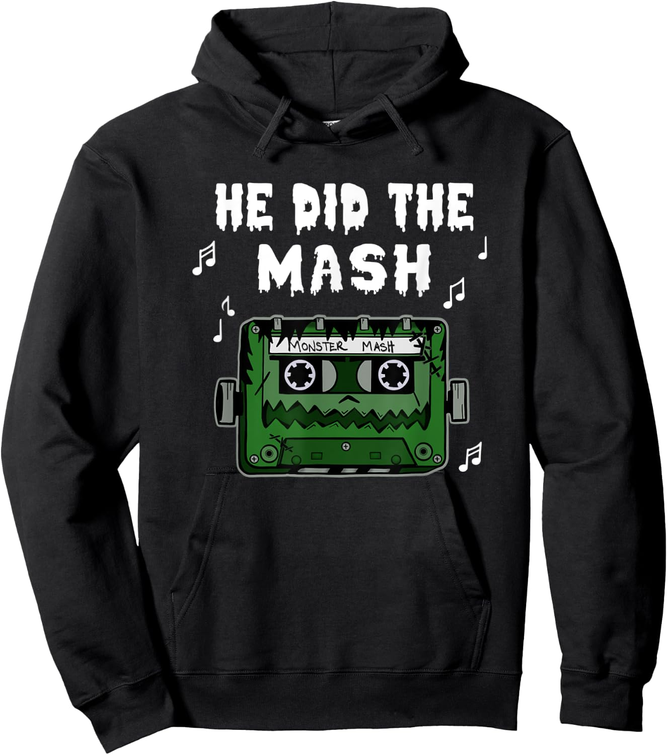 Frankenstein Monster Cassette Tape Halloween Hoodie - Hoodie | Black