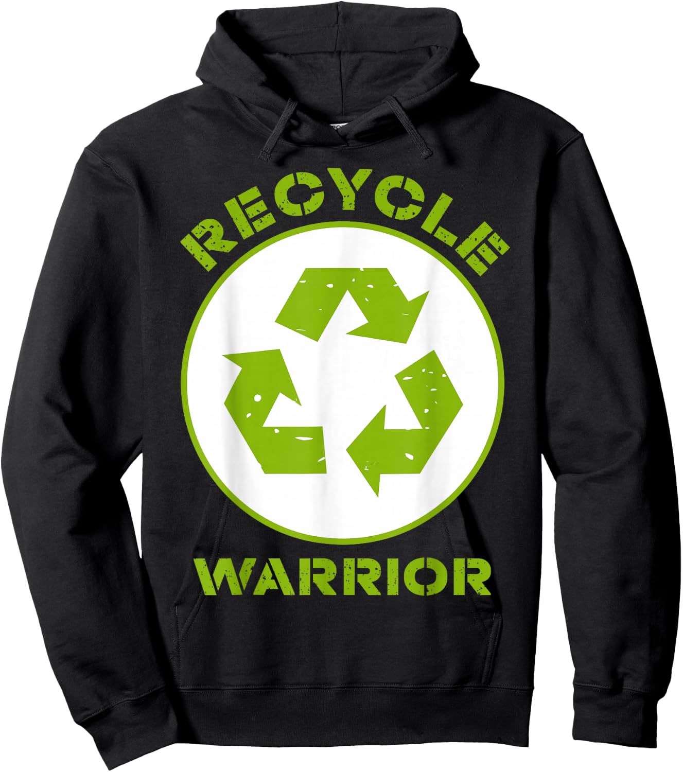 Recycle Warrior Recycling Lover Save Environment Awareness Hoodie - Hoodie | Black