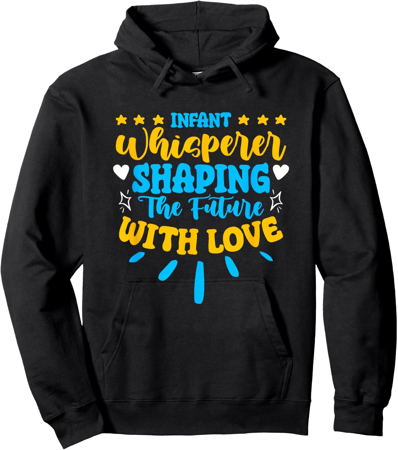 Infant Whisperer Daycare School Childcare Infant Teacher Hoodie - Hoodie | Black