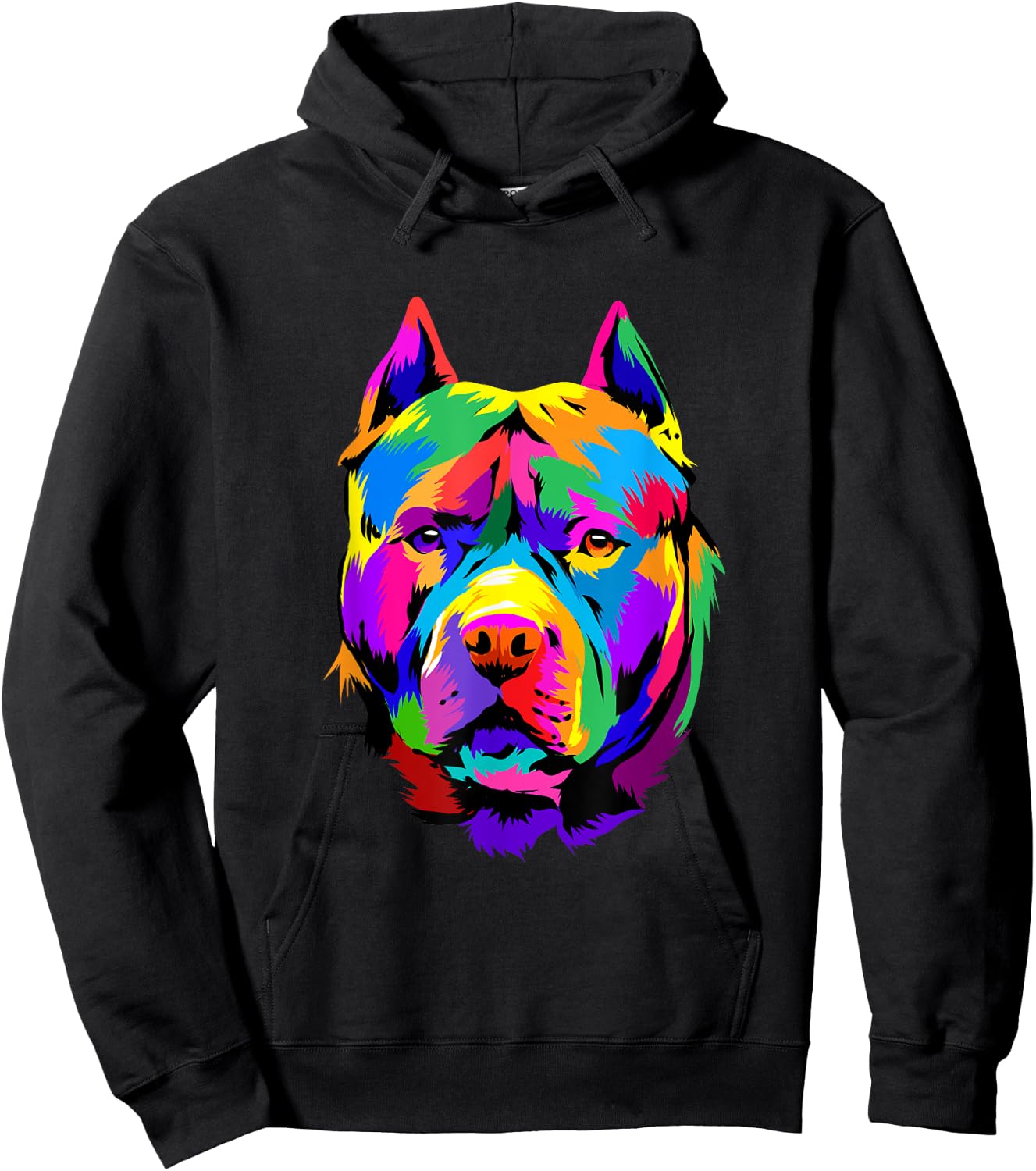 Pop Art American Pit Bull Terrier Pittie Dog Pitbull Lover Hoodie - Hoodie | Black