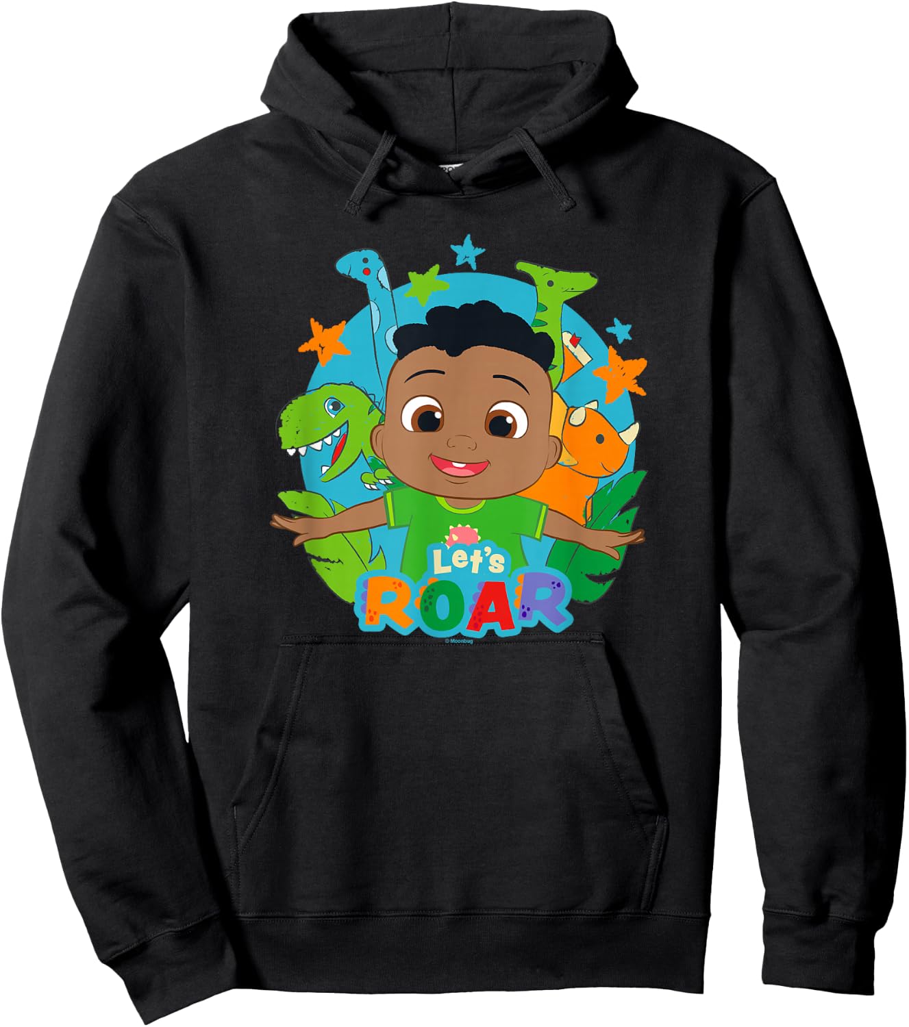 CoComelon Cody Let's Roar Dino Box Up Hoodie - Hoodie | Black